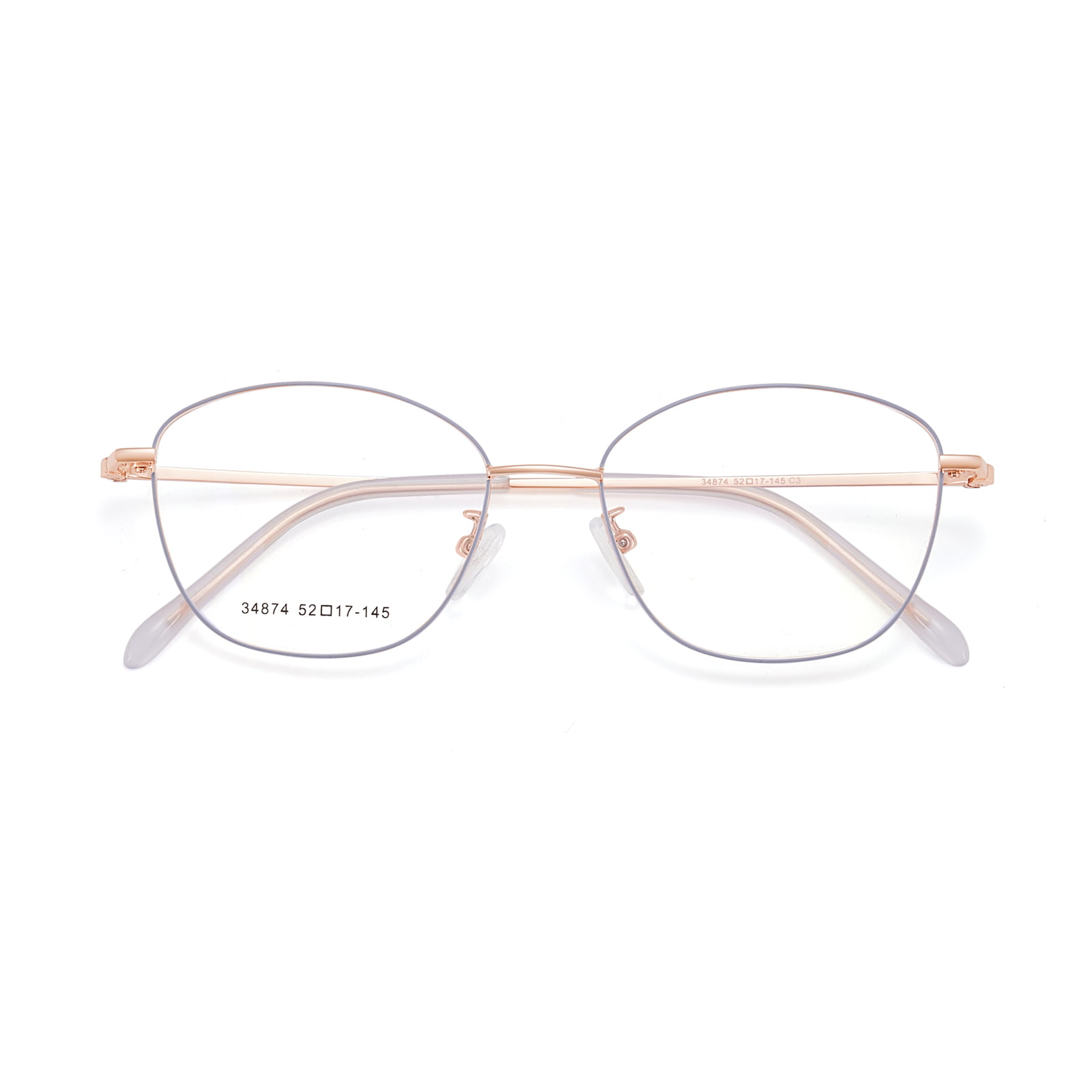 34874 Retro-Legierungsbrille mit dünnem Rahmen