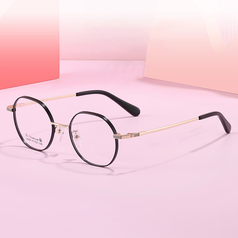 34286 Lässige, polygonale Legierungsbrille