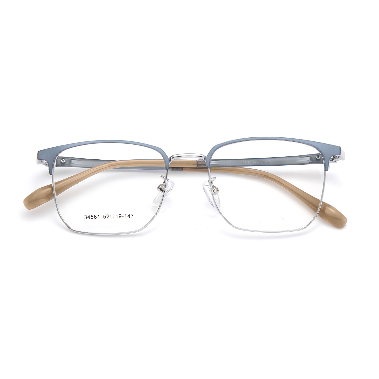 34561 Business Gentleman-Brille aus Silikon-Bügellegierung