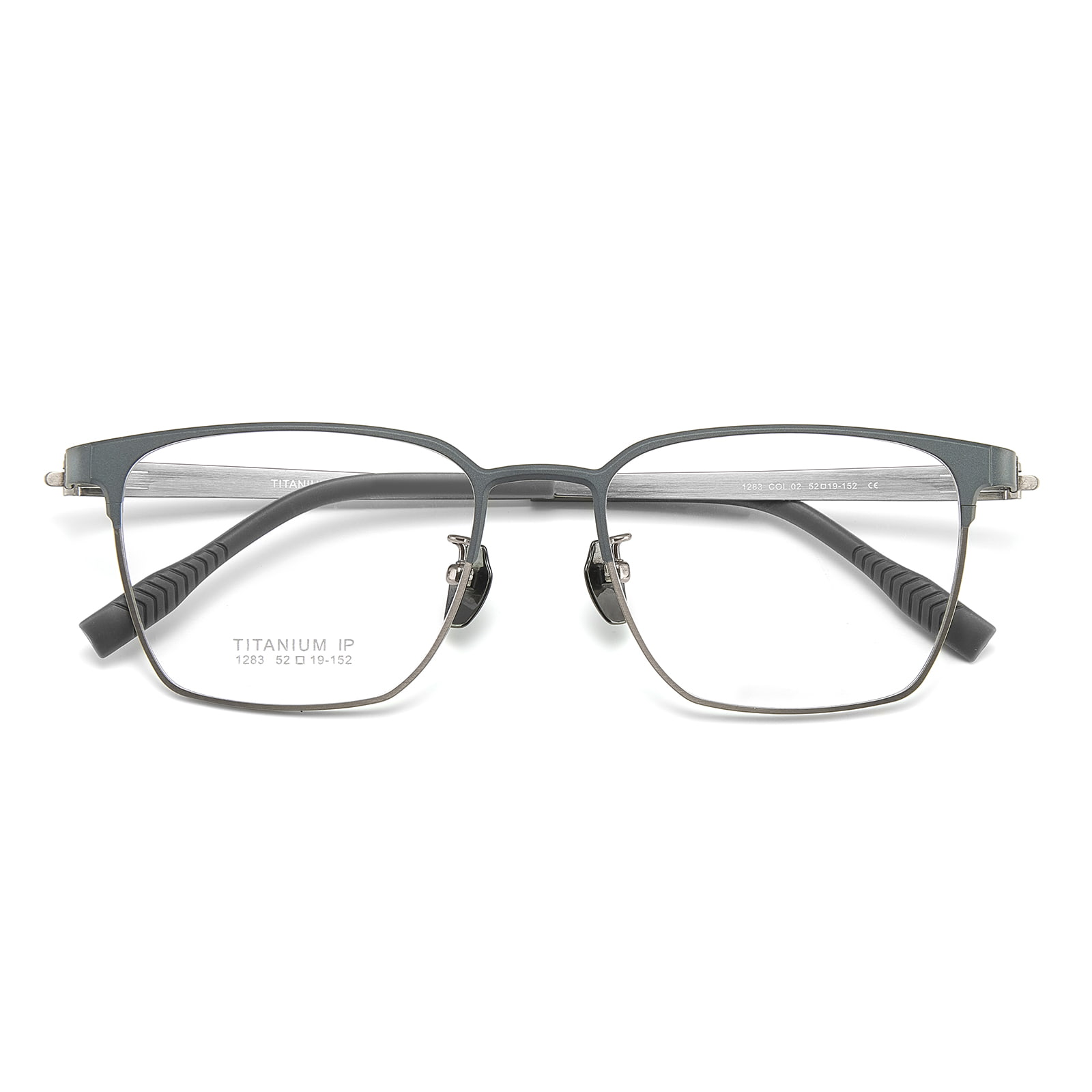 1283 Zweifarbige Reintitanbrille ohne Schweißpunkte