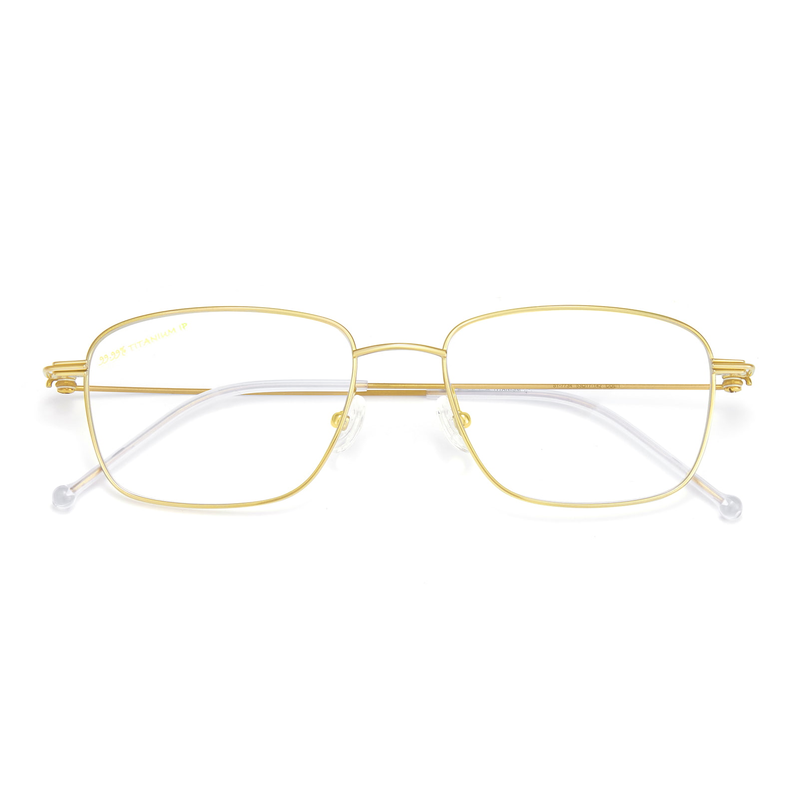 7734 Ultraleichte Brille aus reinem Titan mit quadratischem Rahmen