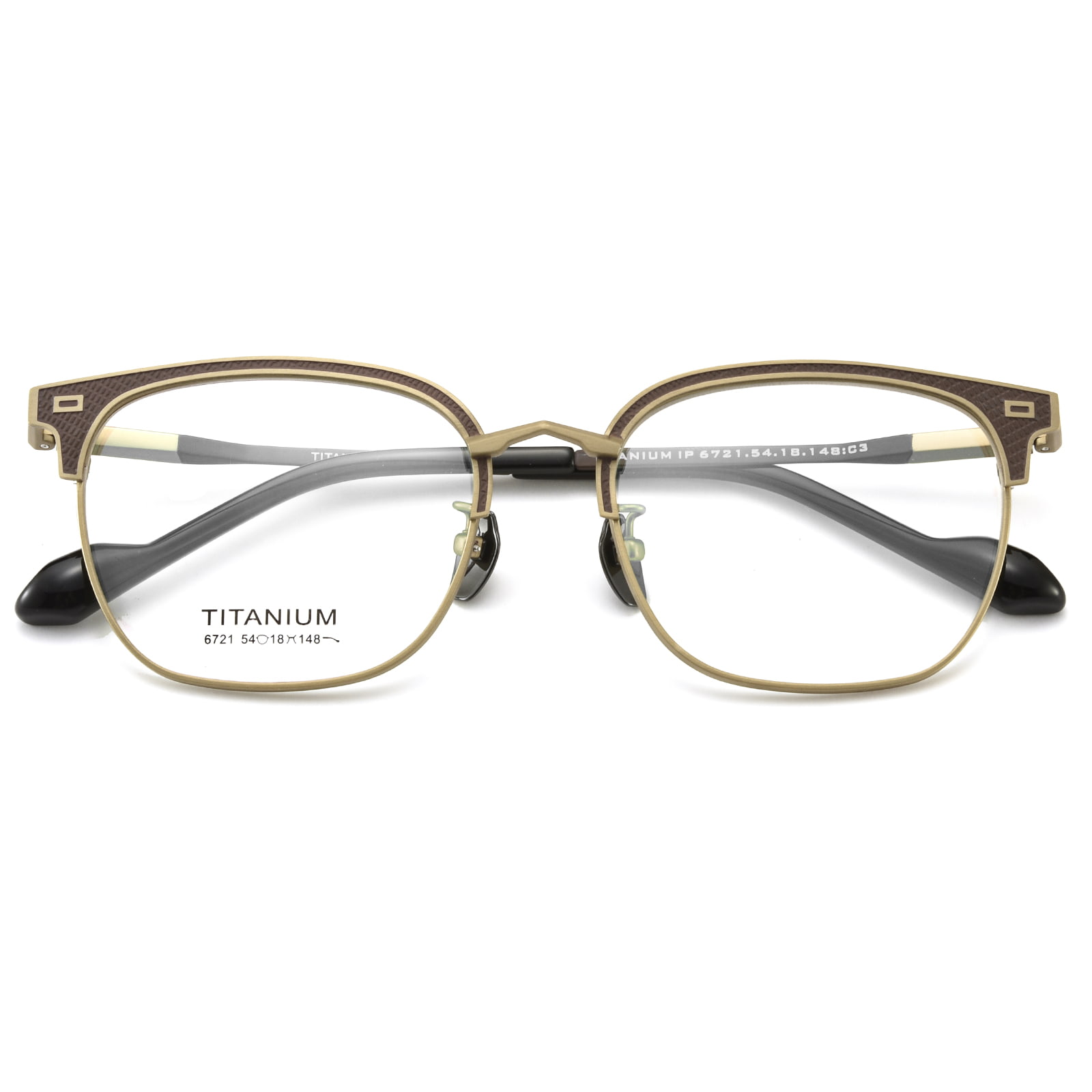 6721 Robuste galvanisierte, lichtechte Reintitanbrille