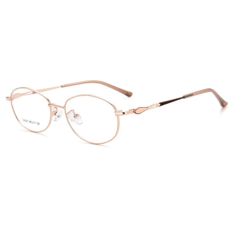 34397 Alltägliche ovale Vollrahmen-Legierungsbrille