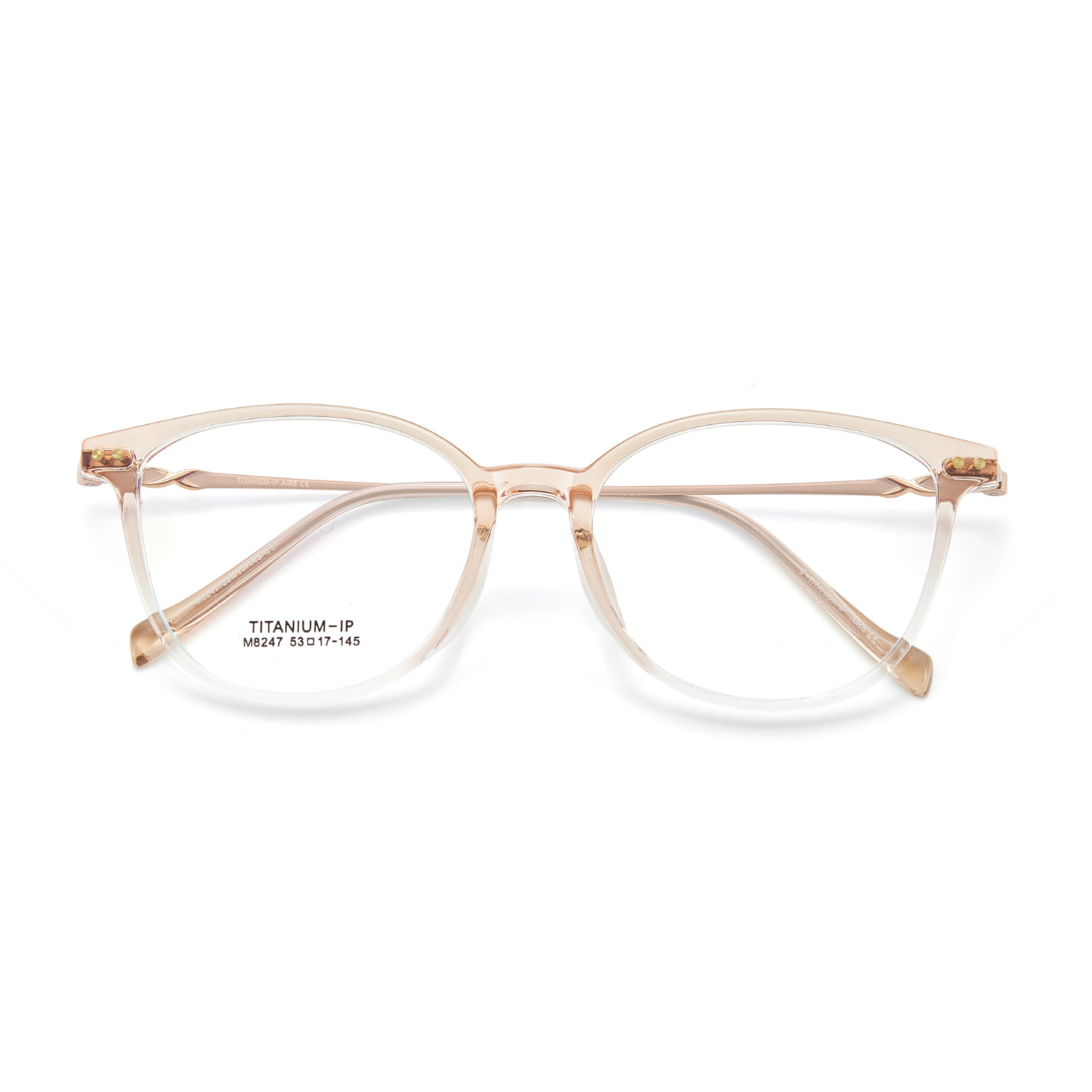 M8247 Ultraleichte Beta-Titanbrille mit verbreitertem Rand
