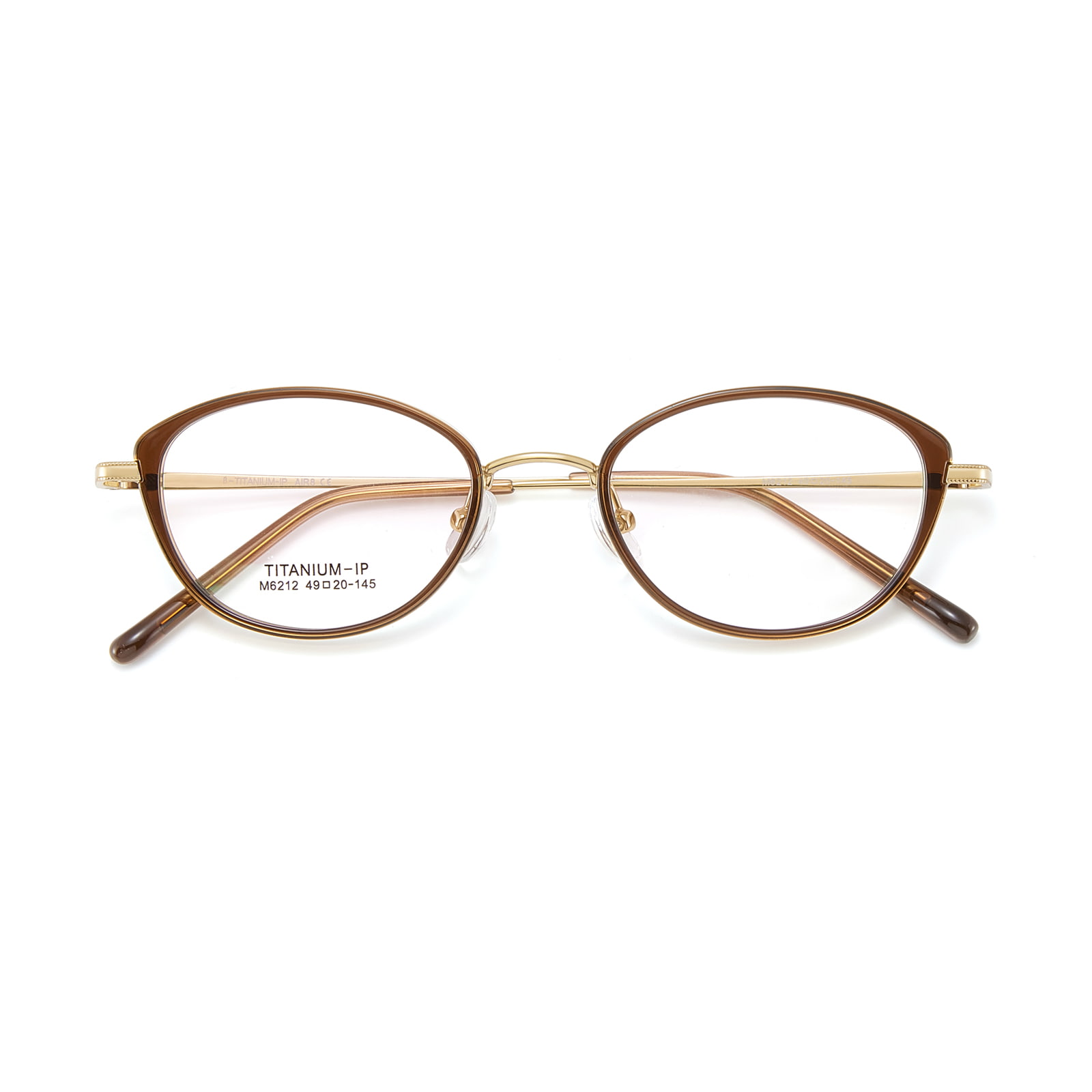 M6212 Soft Curve β-Titanbrille mit breitem Rand