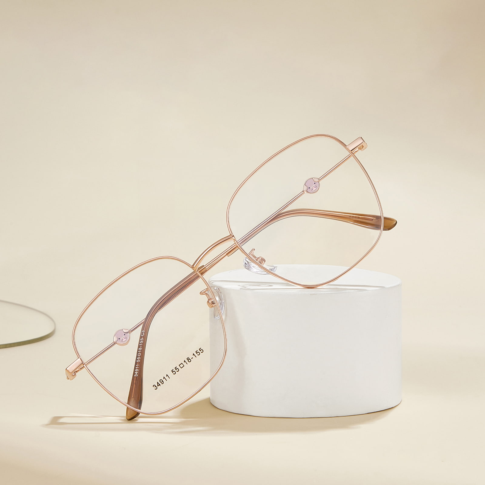 34911 Niedliche, lichtechte Leichtmetall-Brille