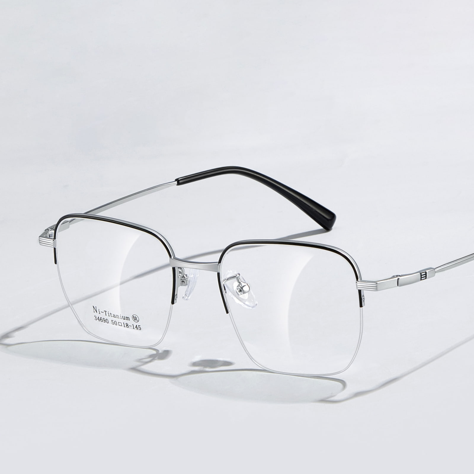 34690 Retro-Vollgesichtsbrille in Gold