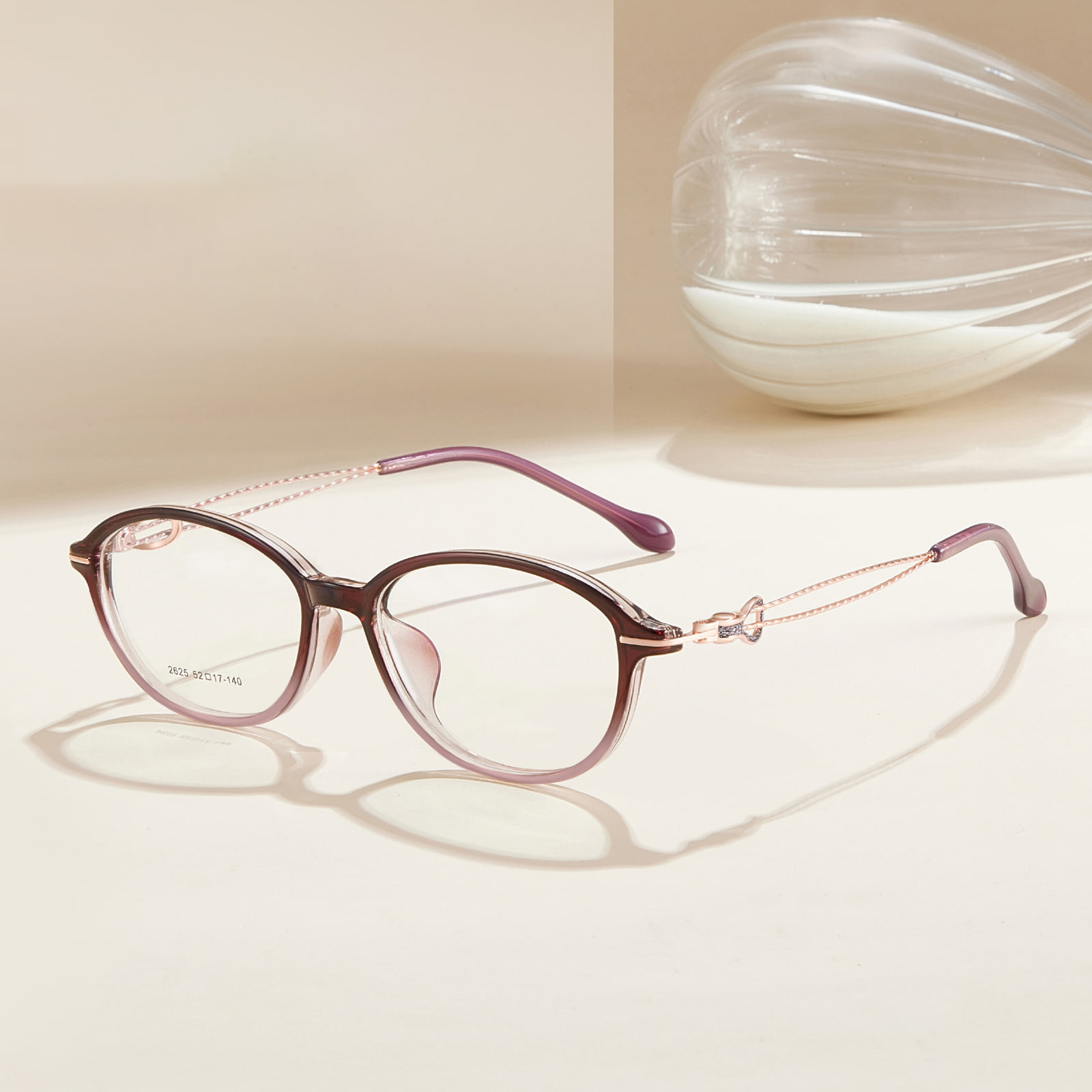 2625 Schweißresistente TR90-Brille mit Glitzereinlage