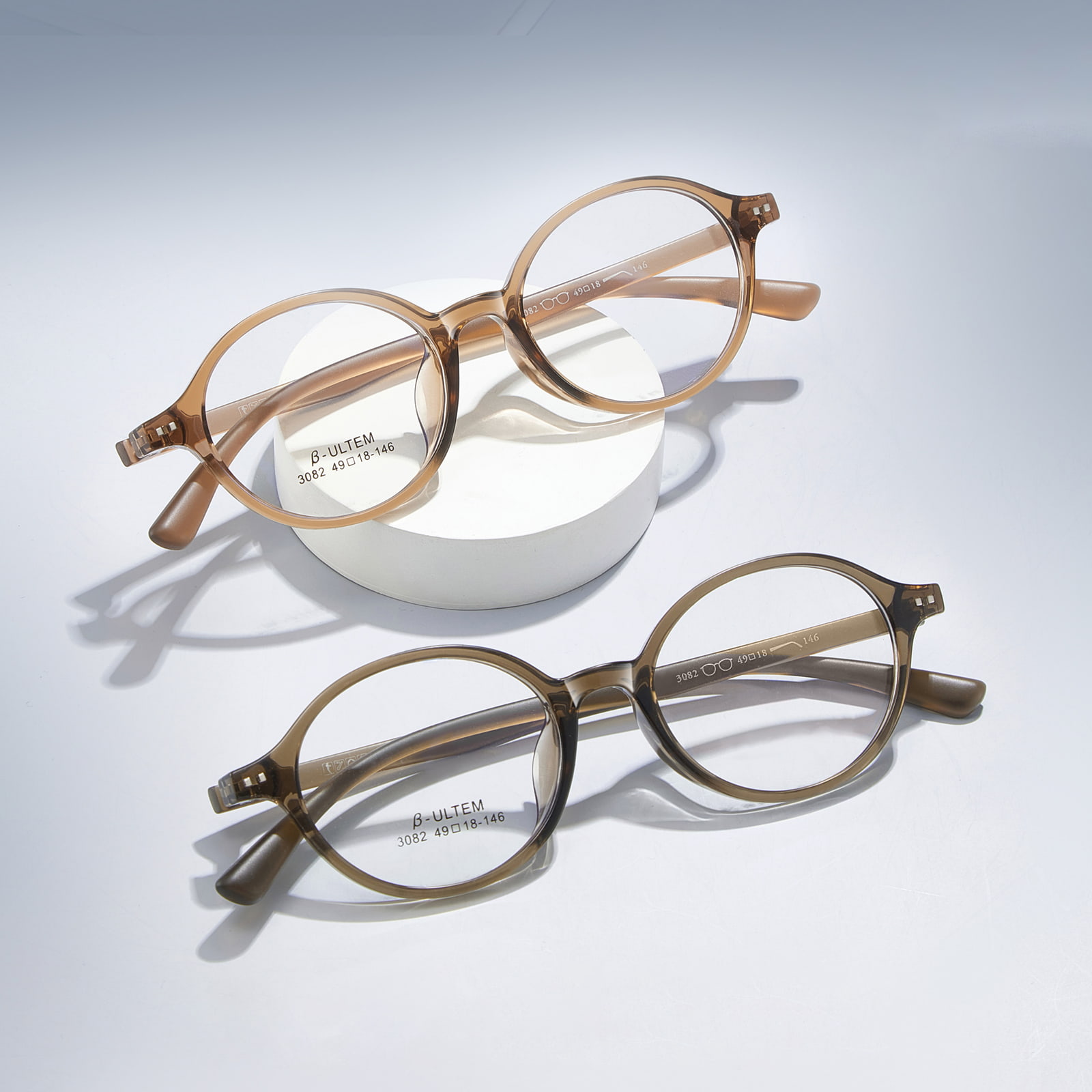 3082 Stressfreie TR90-Brille mit ovalem Rahmen