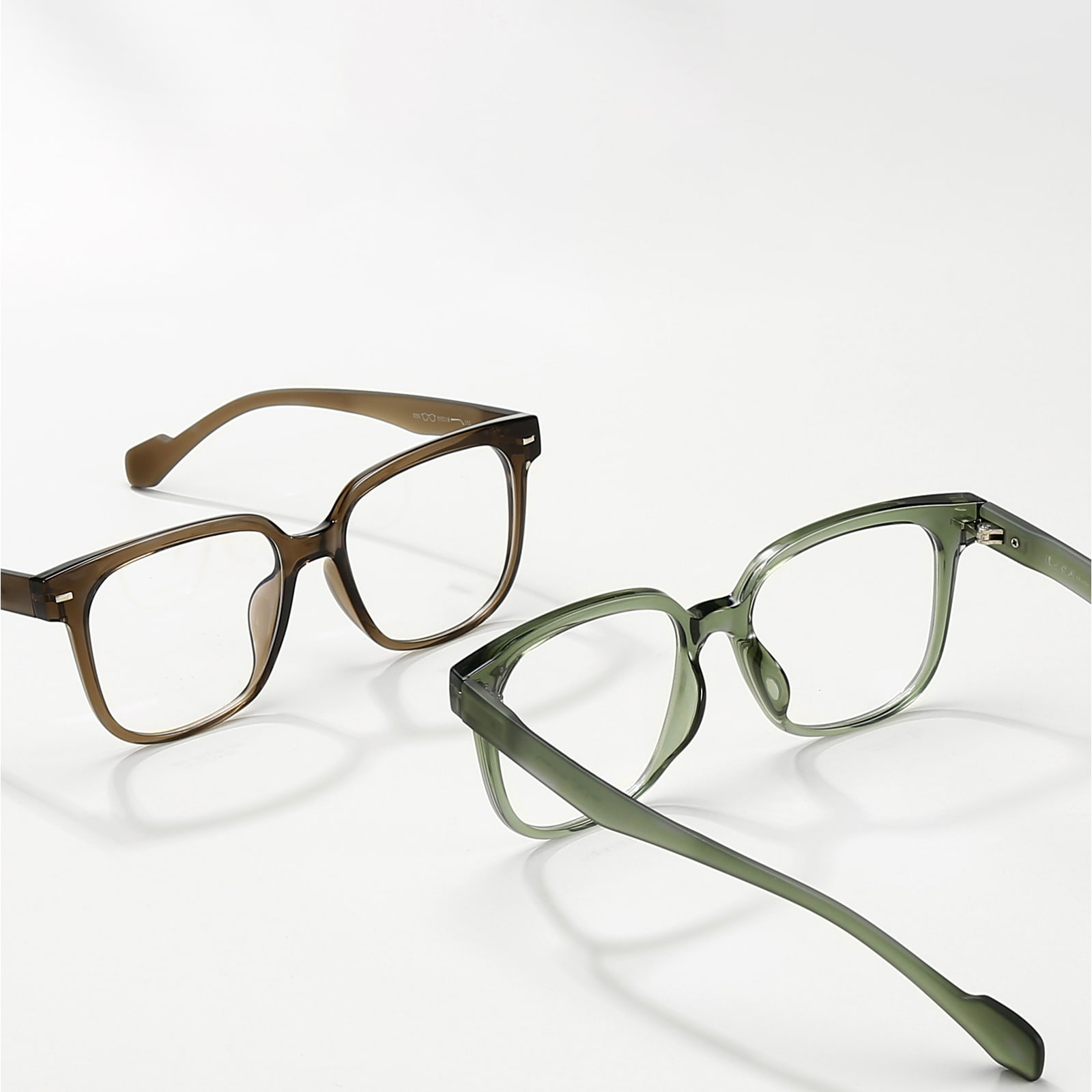 030 Hypoallergene, bequeme TR90-Brille mit schwarzem Rahmen