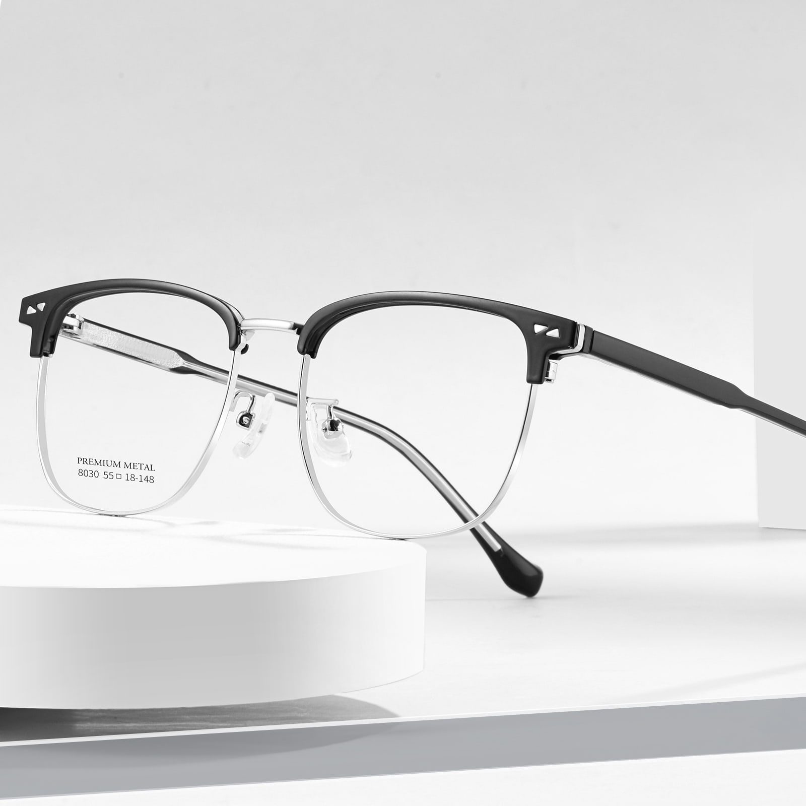 8030 Business-Brille aus eingebetteter Metallstreifenlegierung