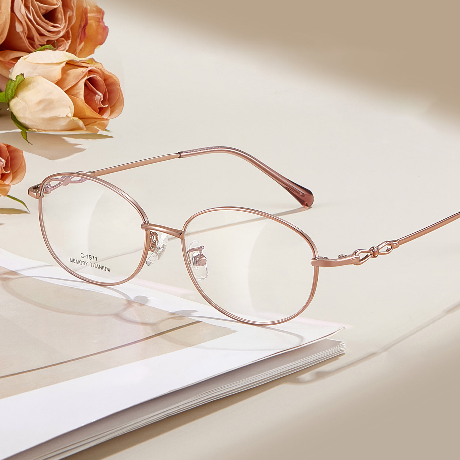 1971 Commuter Delicate Memory Titanlegierungsbrille