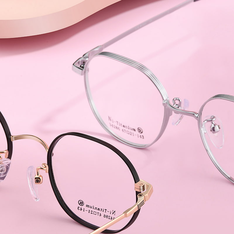 34286 Lässige, polygonale Legierungsbrille