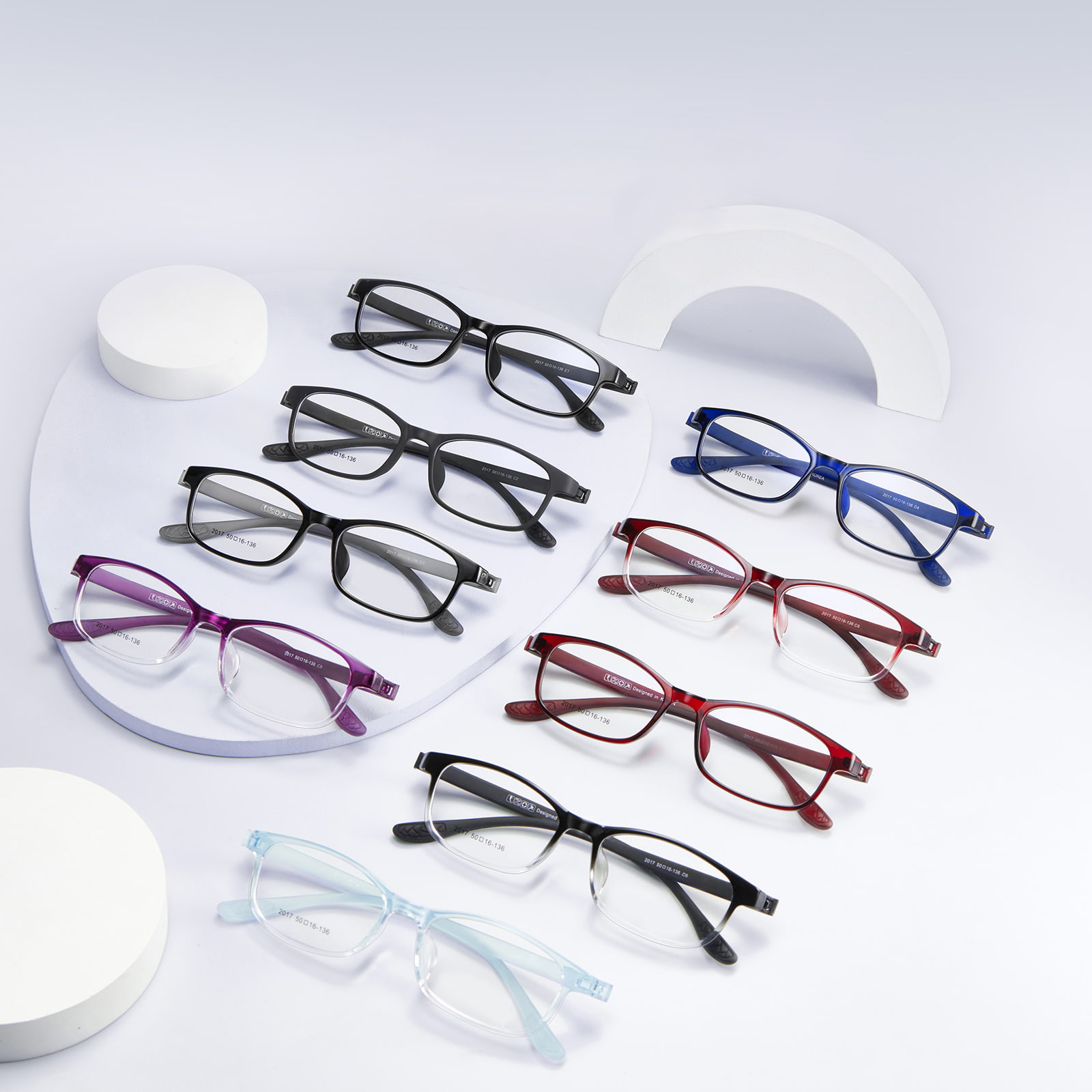 2017 Aufsteckbare, sturz- und verschleißfeste TR90-Brille