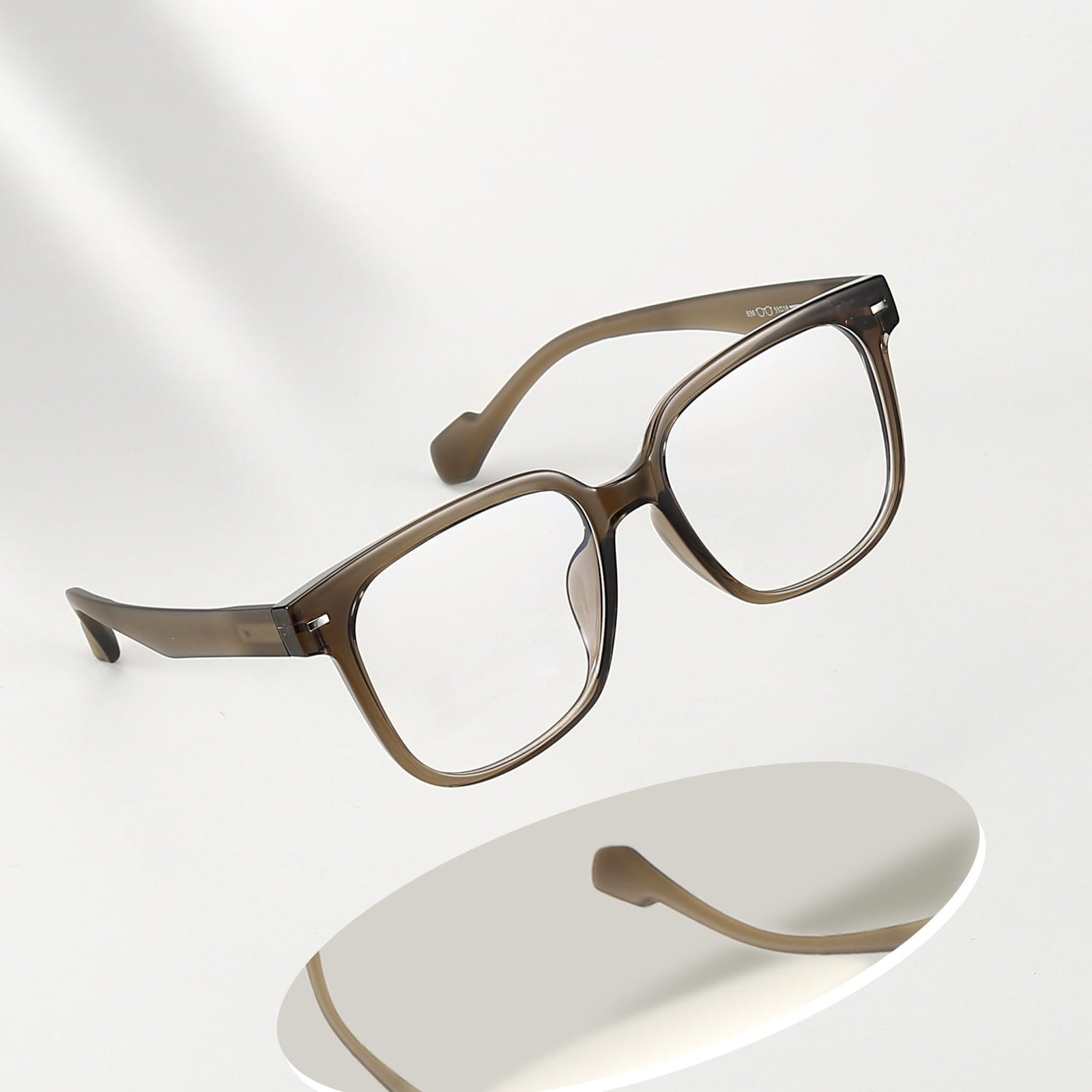 030 Hypoallergene, bequeme TR90-Brille mit schwarzem Rahmen