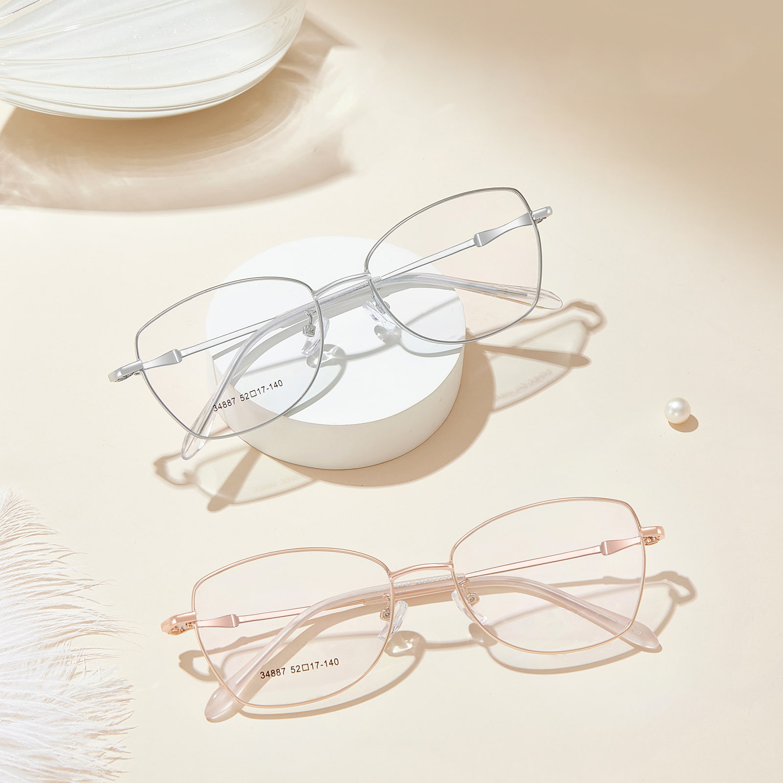34887 Süße hypoallergene, bequeme Legierungsbrille