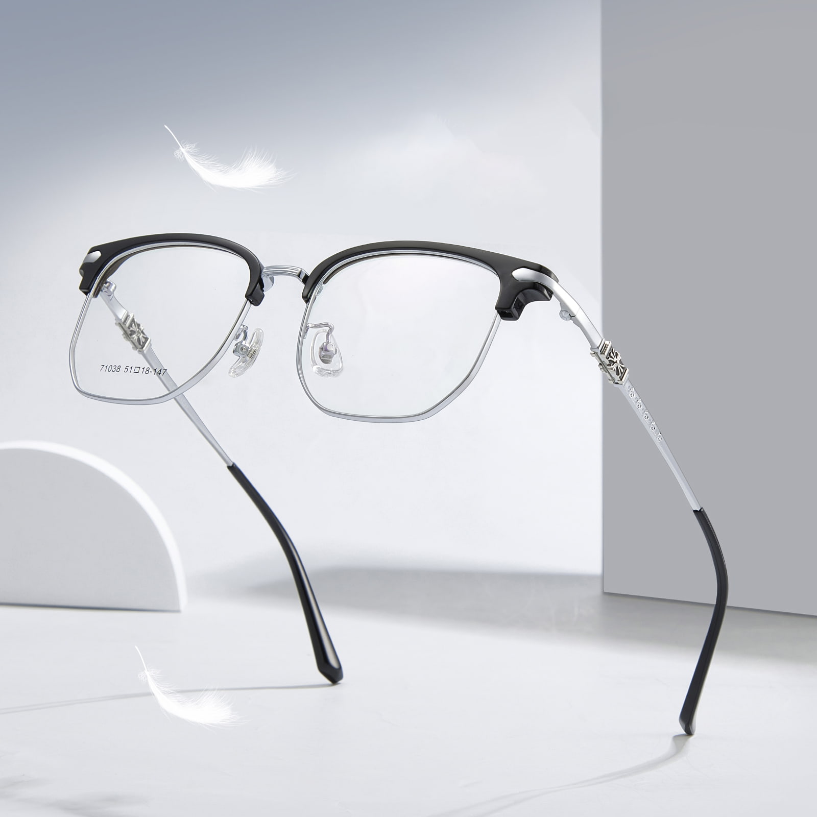 71038 Lässige Anti-Augen-Ermüdungsbrille aus Legierung