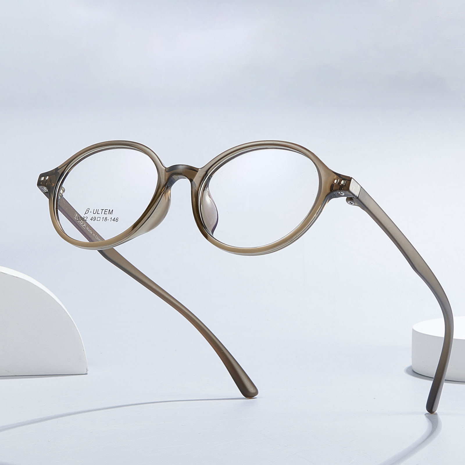 3082 Stressfreie TR90-Brille mit ovalem Rahmen