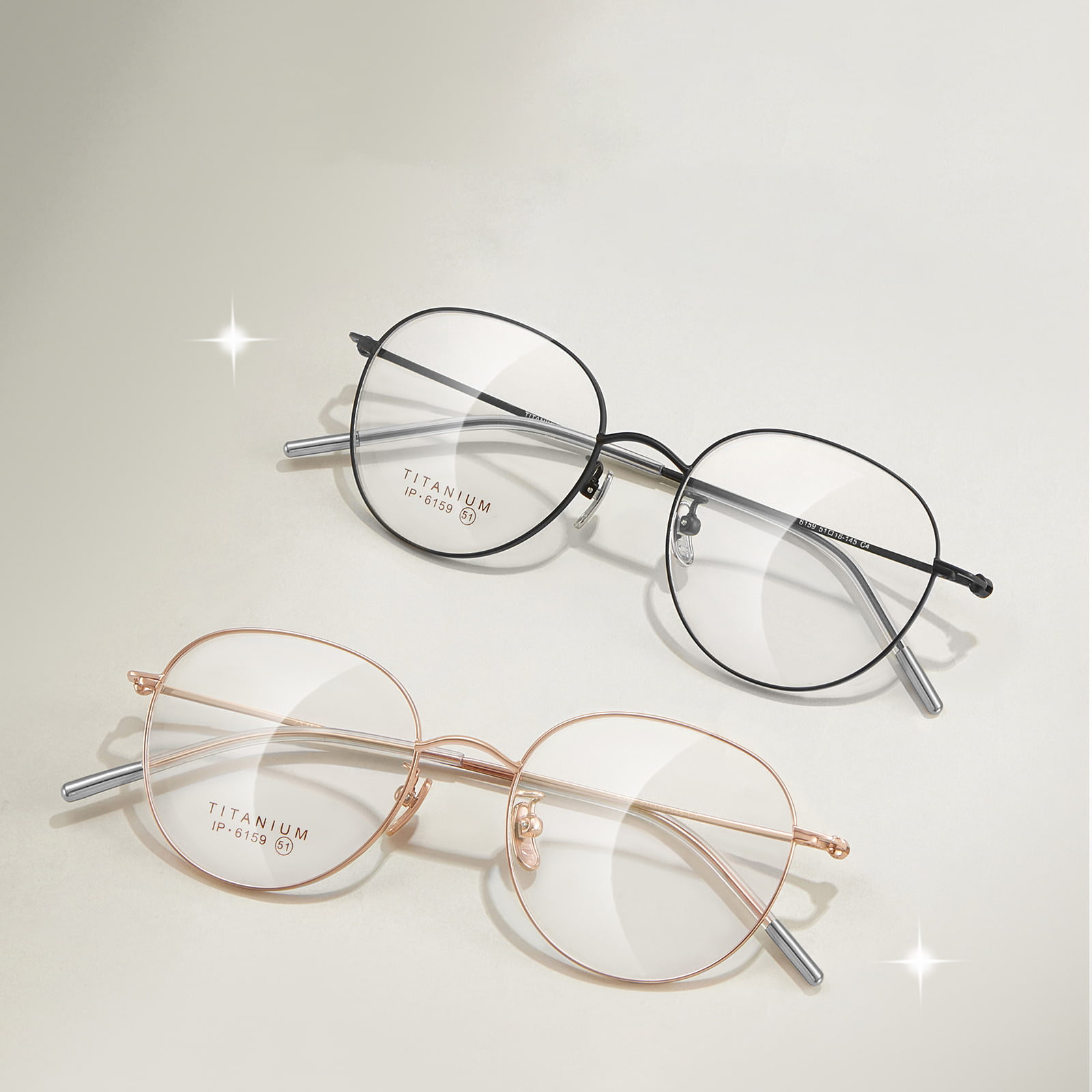 6159 Ovale Feintitanbrille