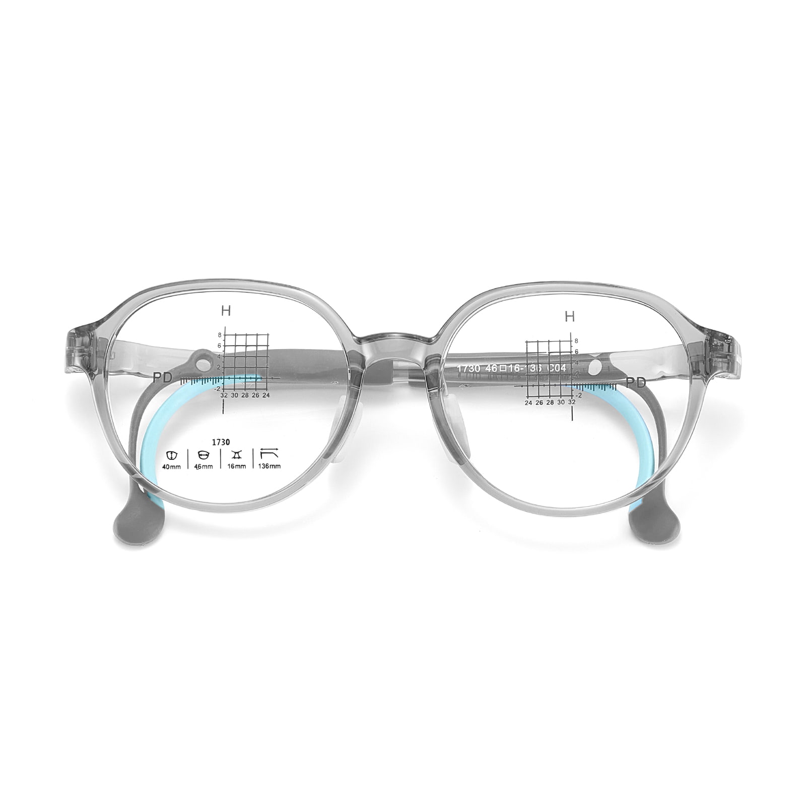 1730 Umweltfreundliche, hautfreundliche, beliebig gebogene, weiche Silikon-Nasenpolsterbrille