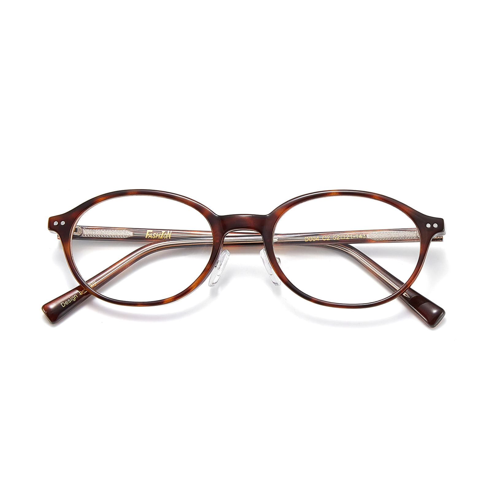 D004 Retro-Brille mit kleinem Rahmen, dünn, oval, Anti-Blaulicht-Brille