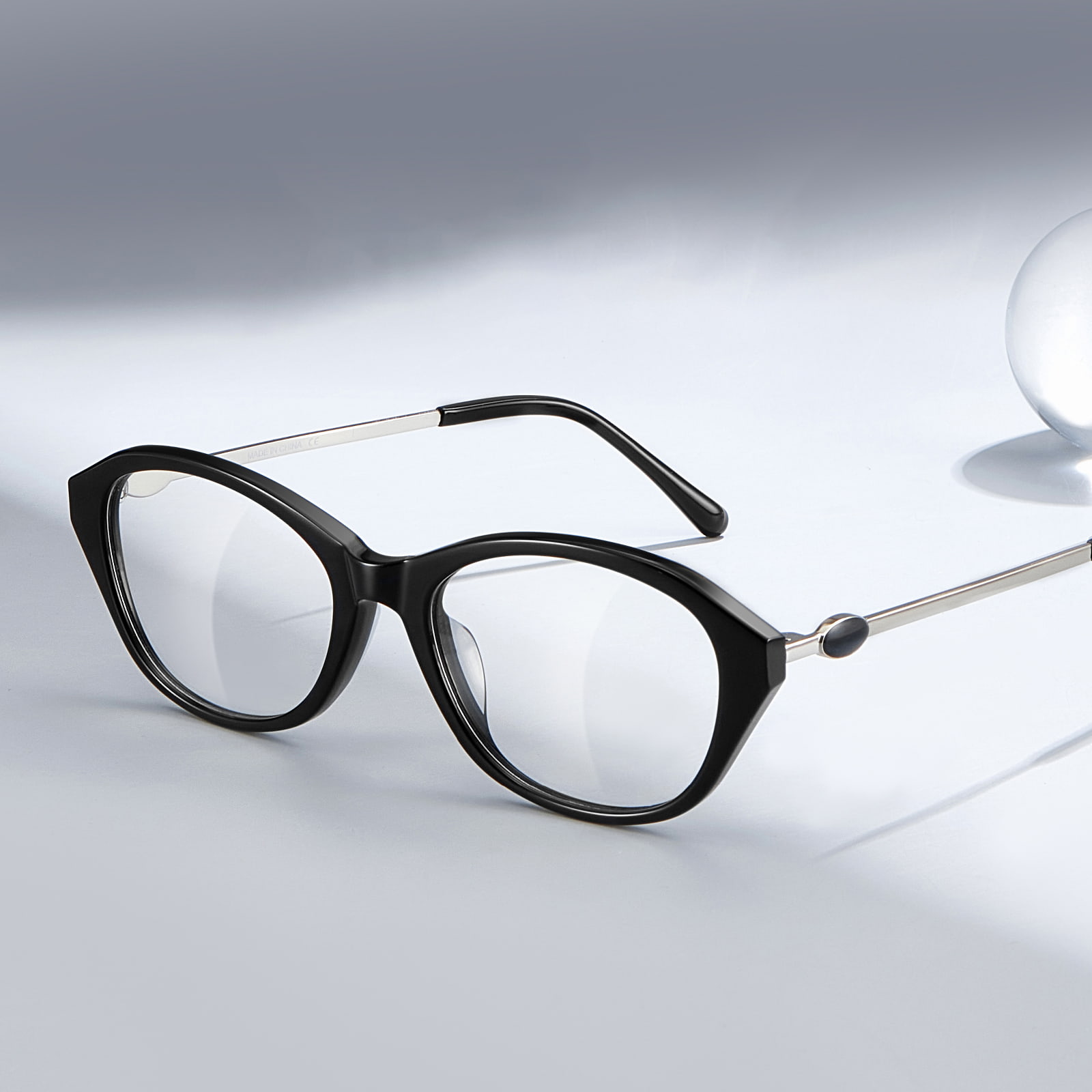 BC2039 Retro-Cat-Eye-Brille aus leichtem Acetat