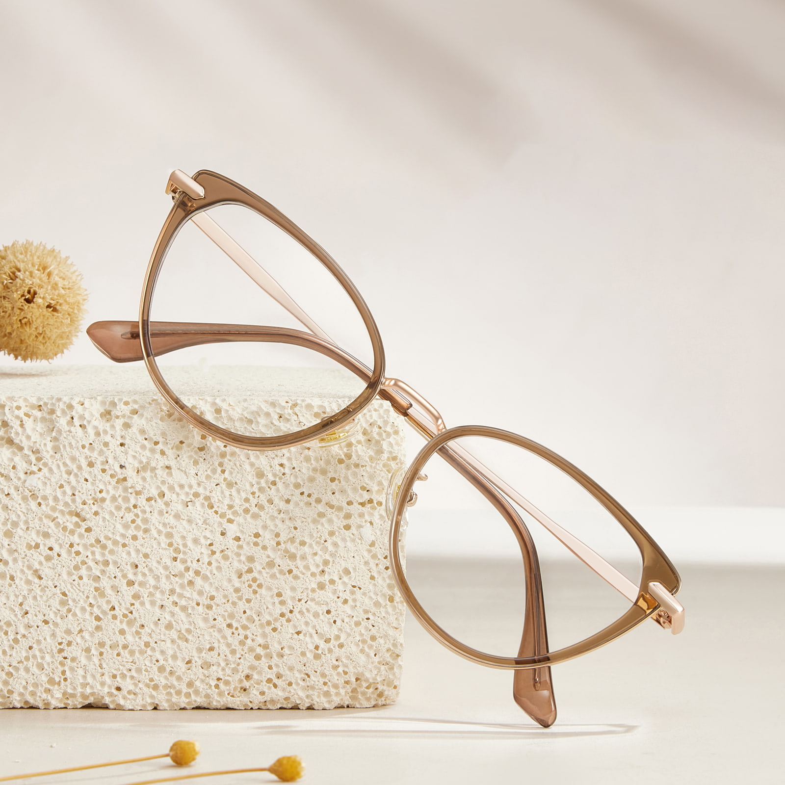 S11916 Goldkleber-Metallrand-Anti-Blaulicht-Brille