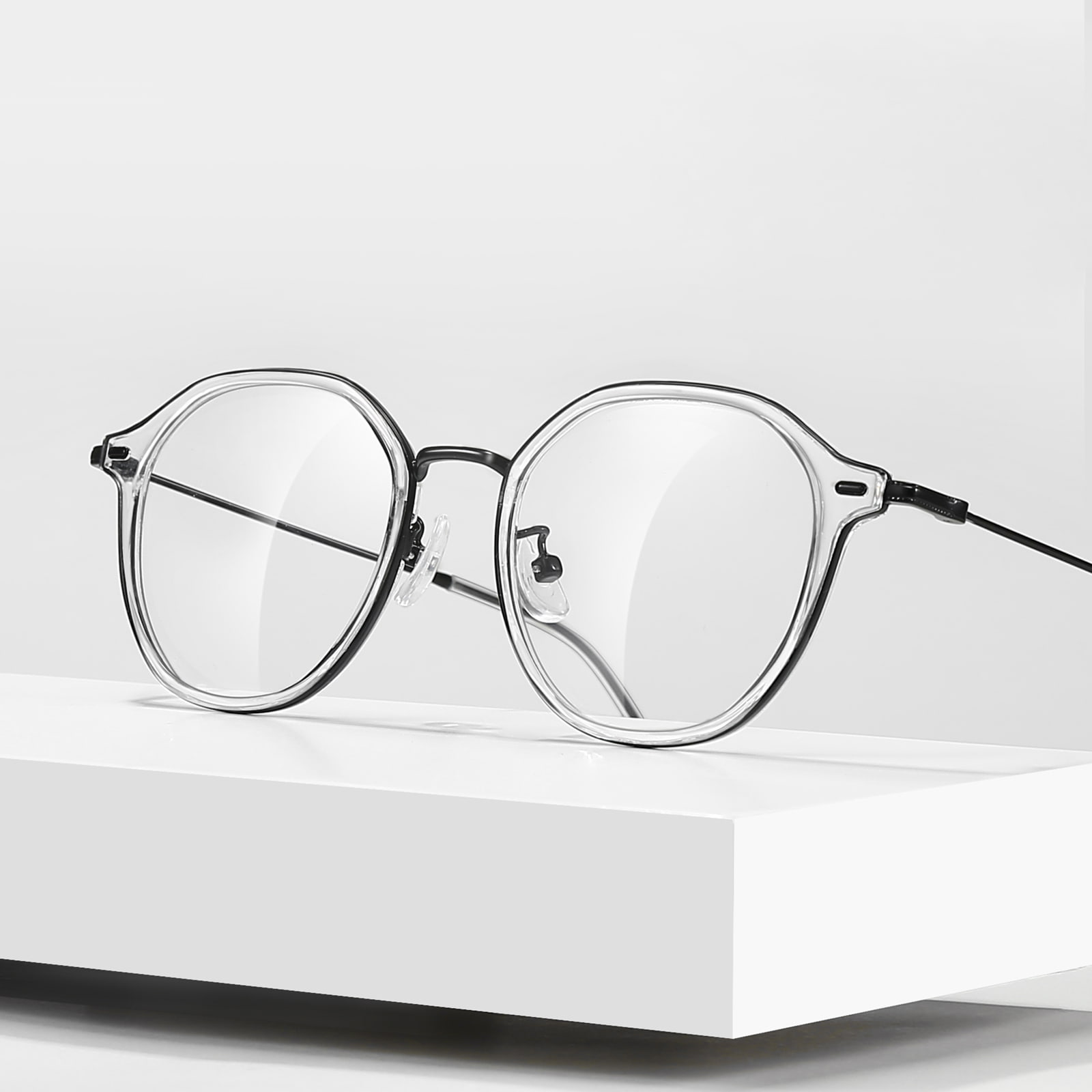 01341 Frei verstellbare Goldklebebrille Anti-Blaulicht-Brille
