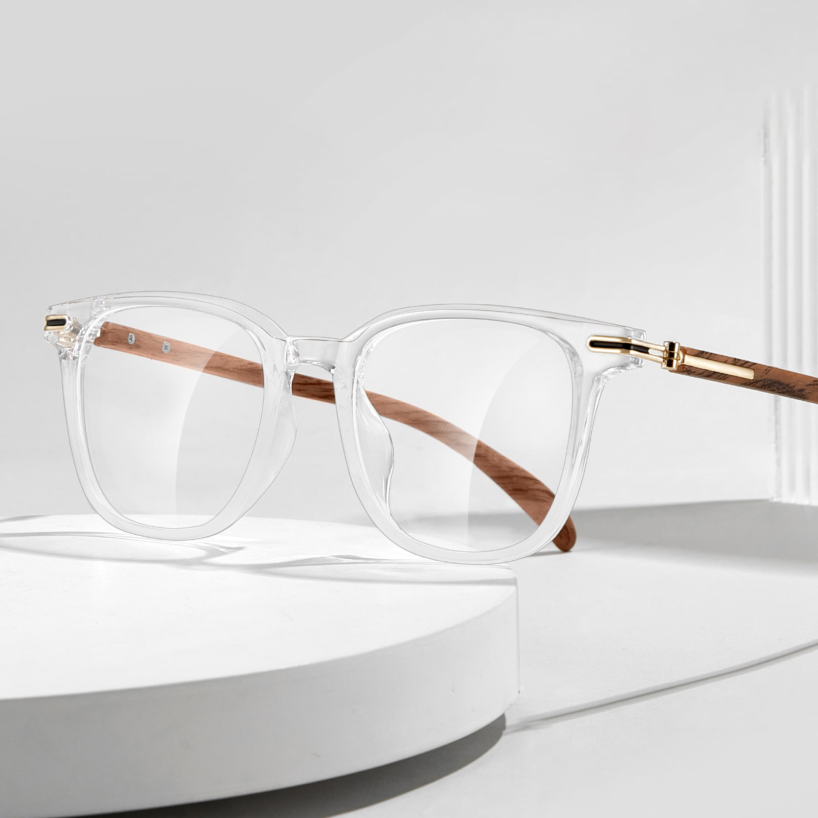 210094 Rutschfeste Anti-Blaulicht-Brille mit Holzmaserung