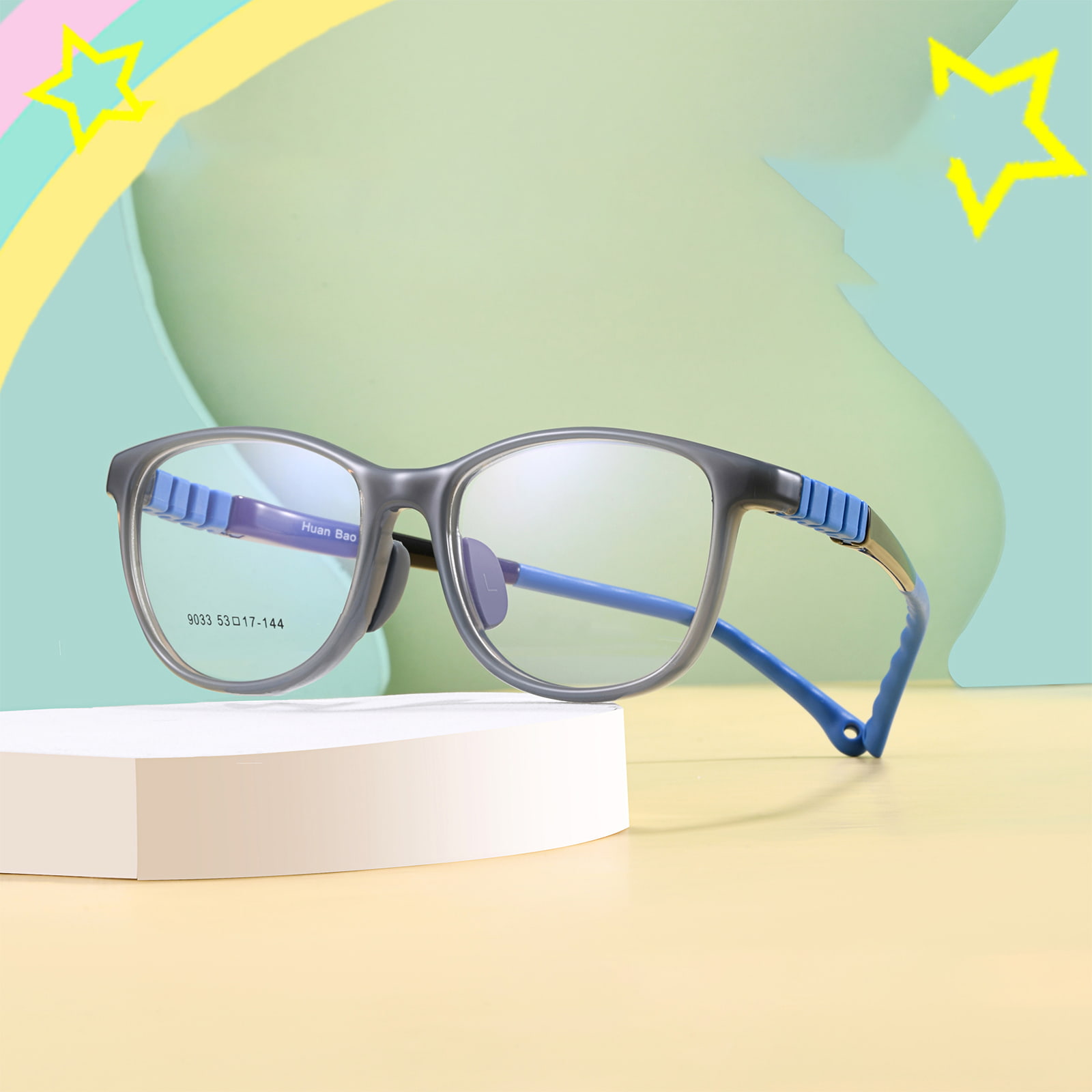 9033 Abnehmbare Anti-Fall-Sicherheitsbrille aus Silikon
