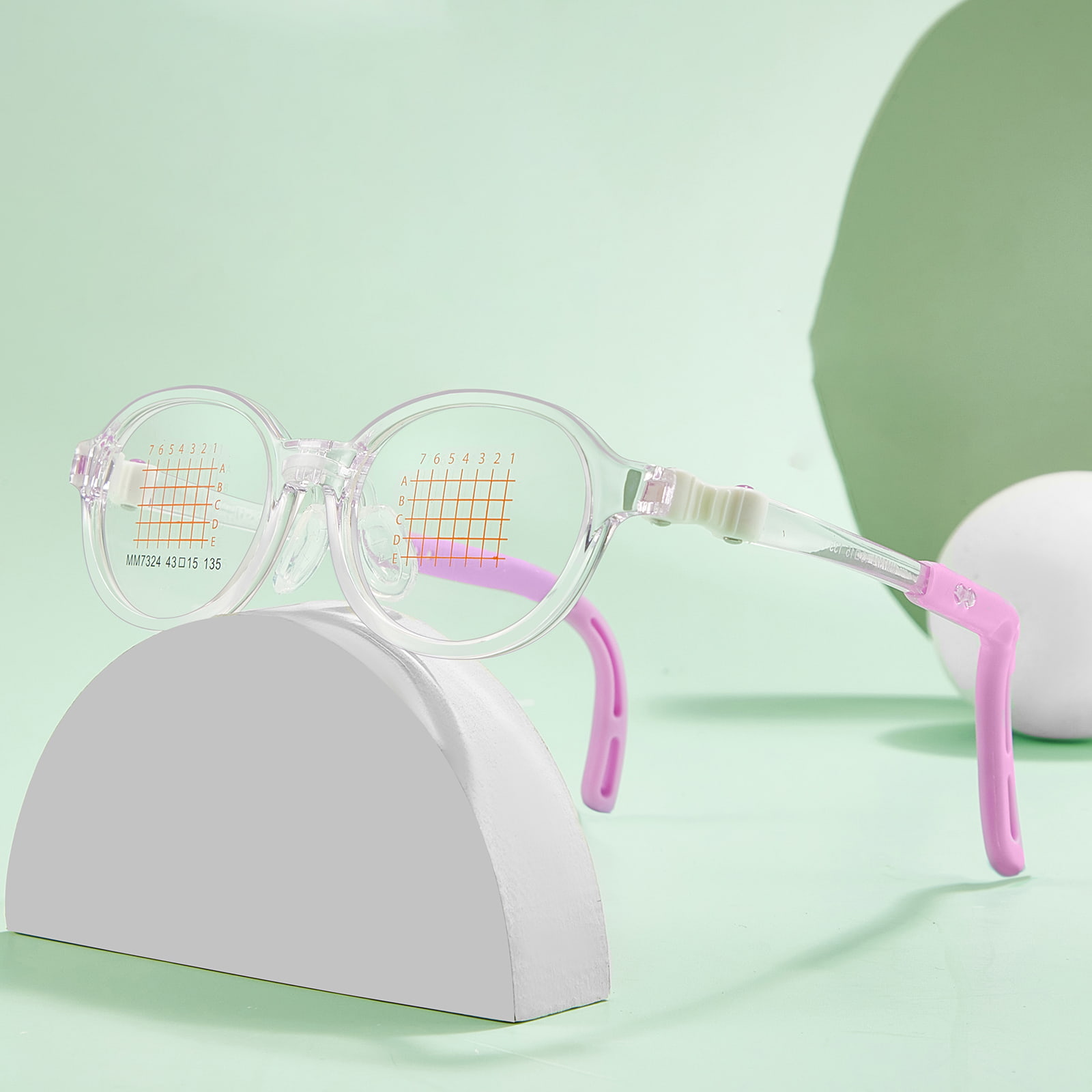MM7324 Unzerbrechliche EMS-Brille mit verstellbaren Bügeln