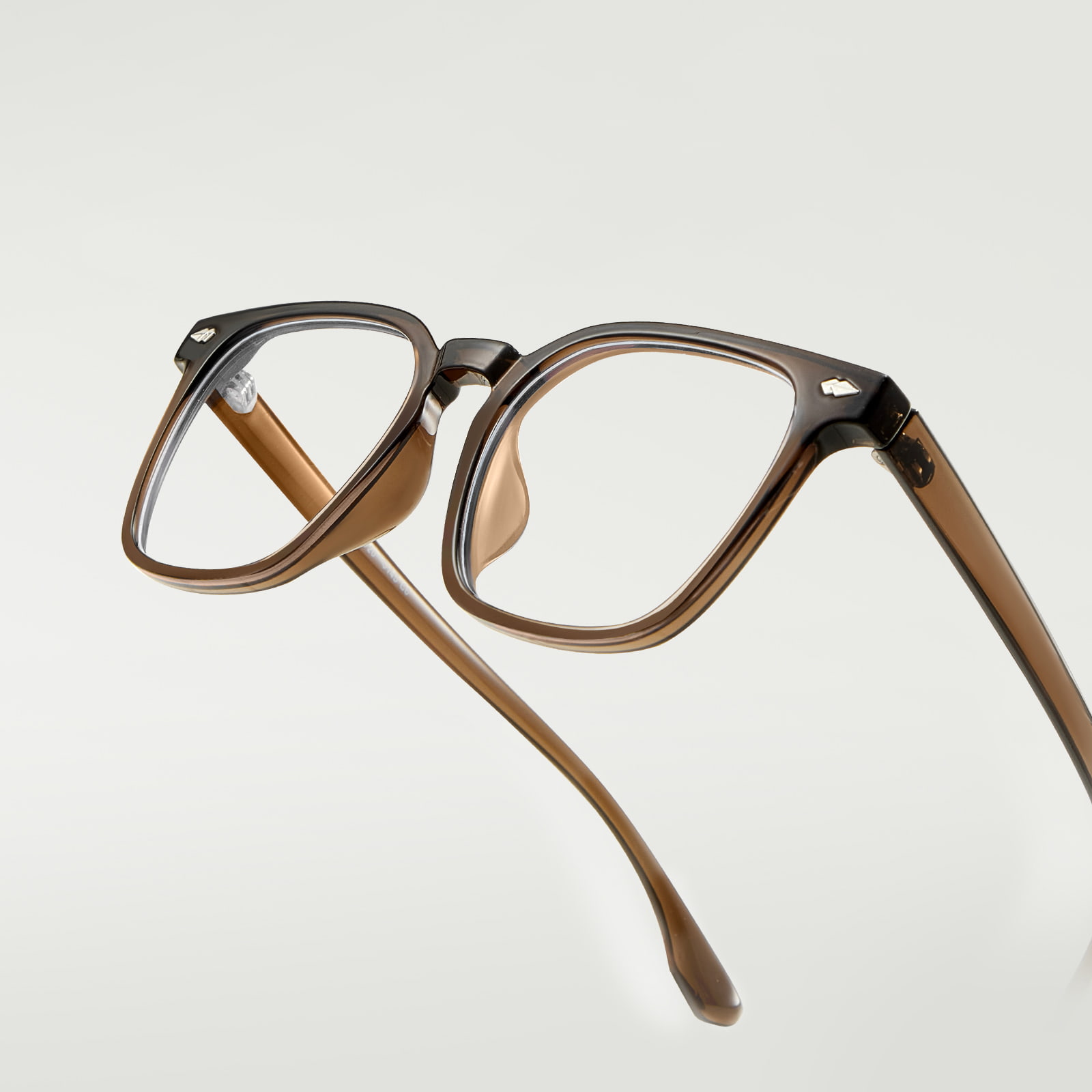 JF8042 Leichte, blaue Licht blockierende Brille mit quadratischem Rahmen