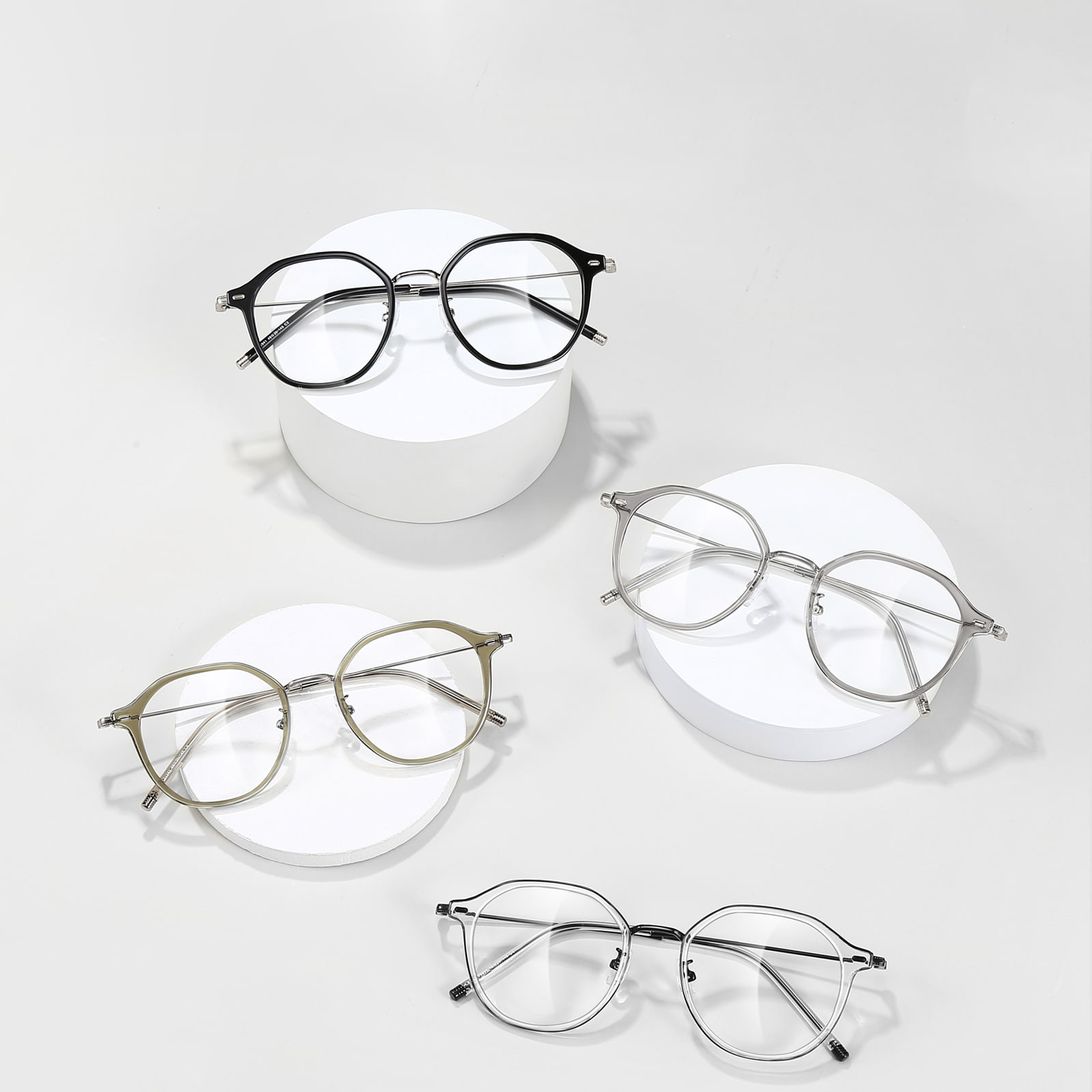 01341 Frei verstellbare Goldklebebrille Anti-Blaulicht-Brille
