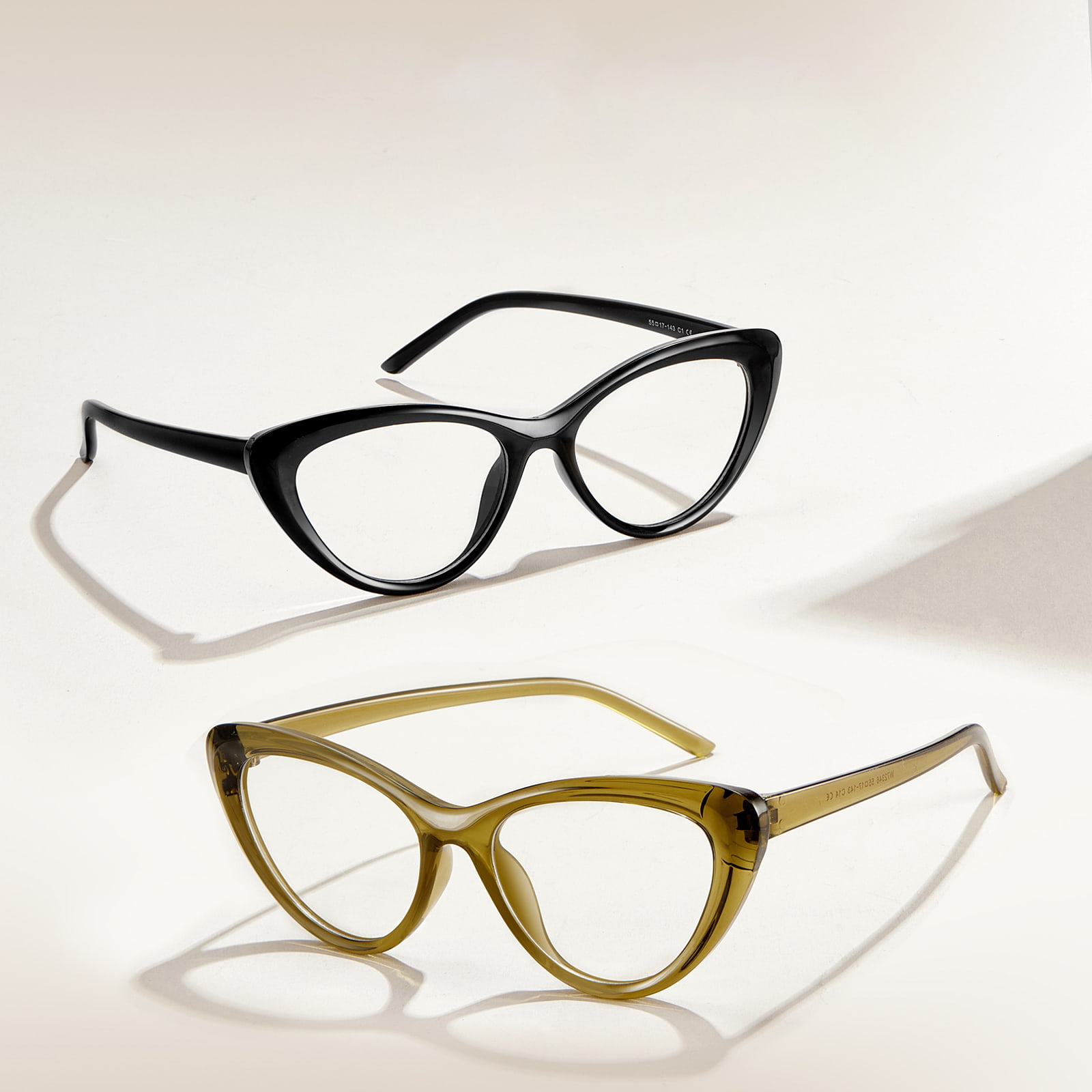 W72346 Anti-Stress-Anti-Blaulicht-Brille im amerikanischen Stil mit dicken Linien