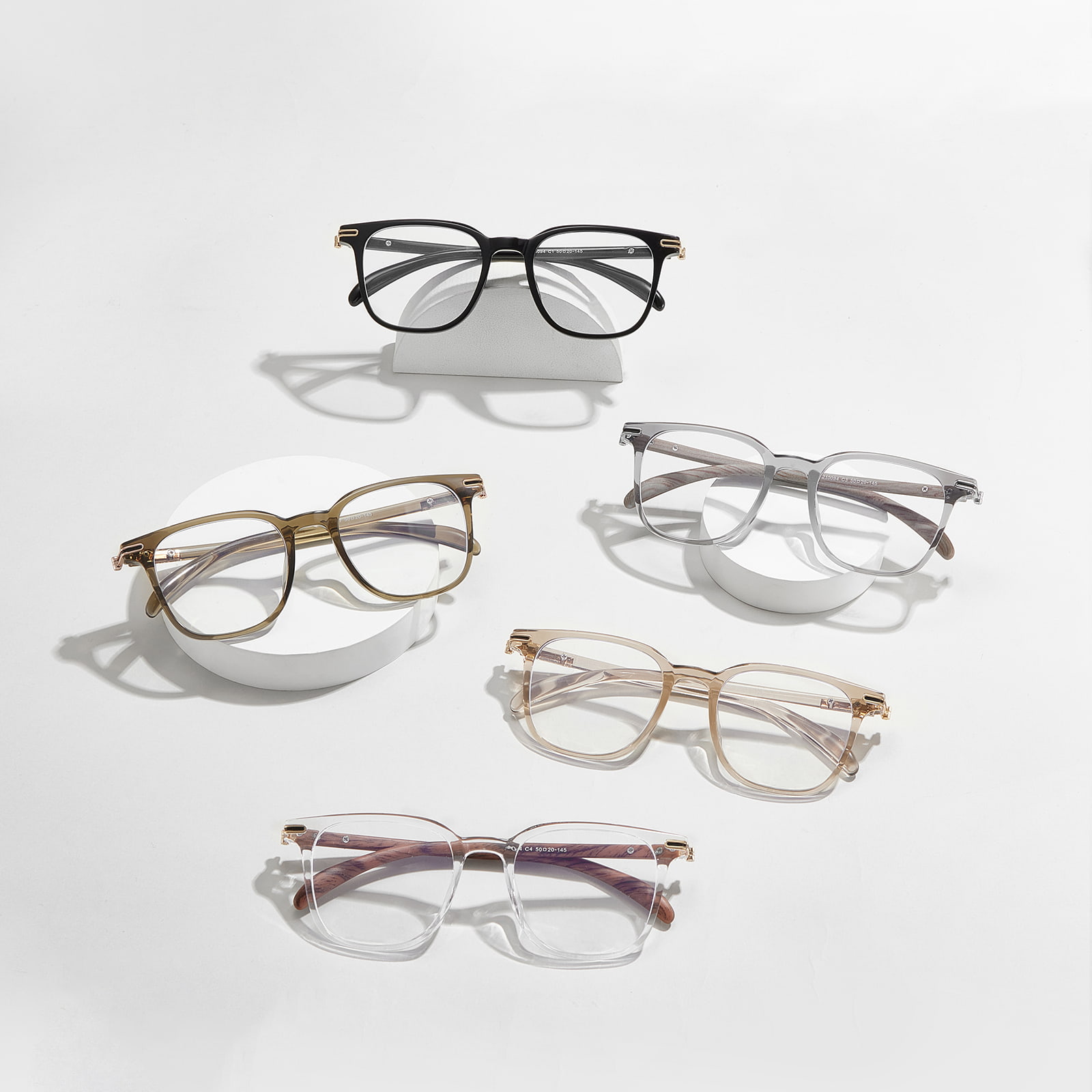 210094 Rutschfeste Anti-Blaulicht-Brille mit Holzmaserung