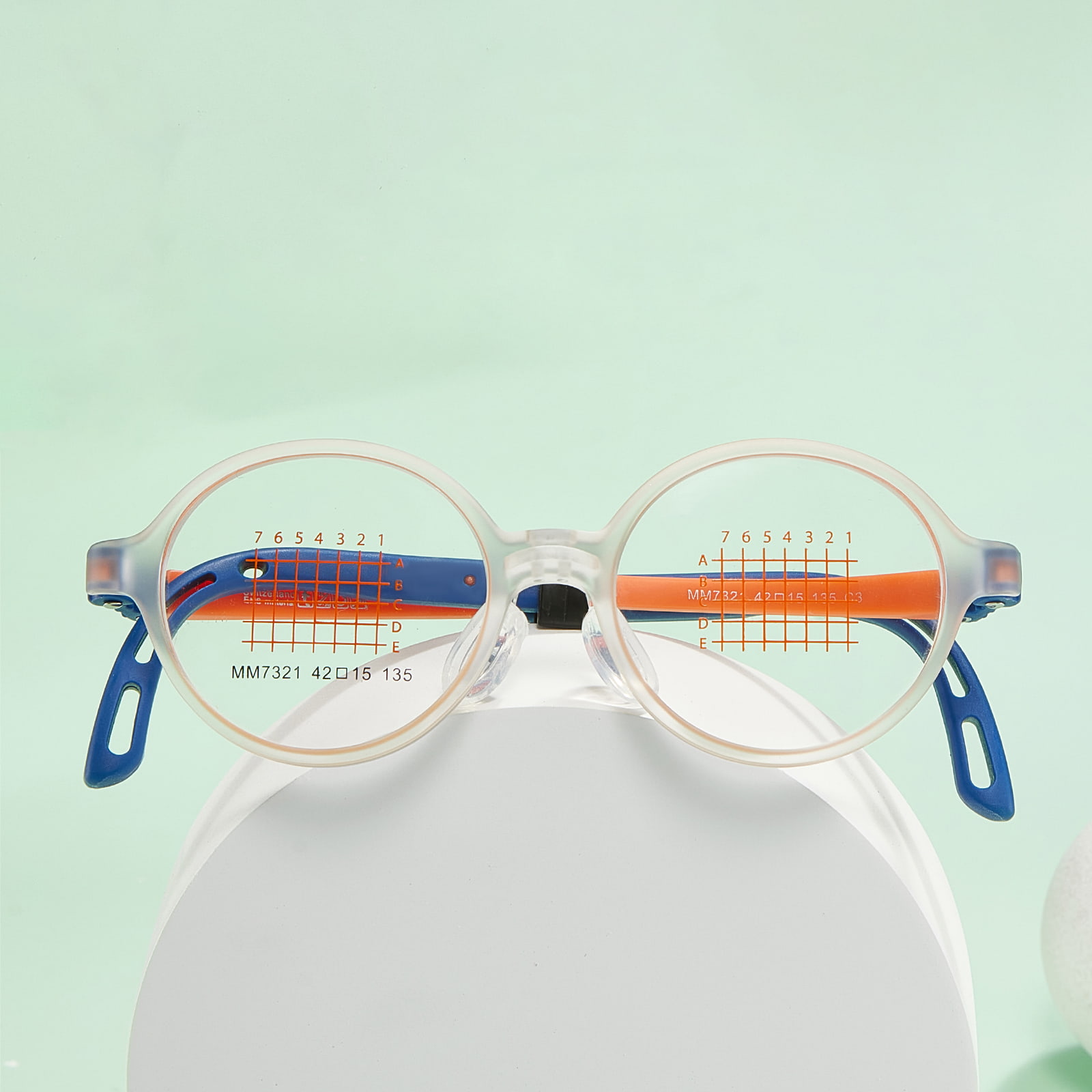 MM7321 EMS-Brille mit verstellbarem Bügel und Anti-Biegung