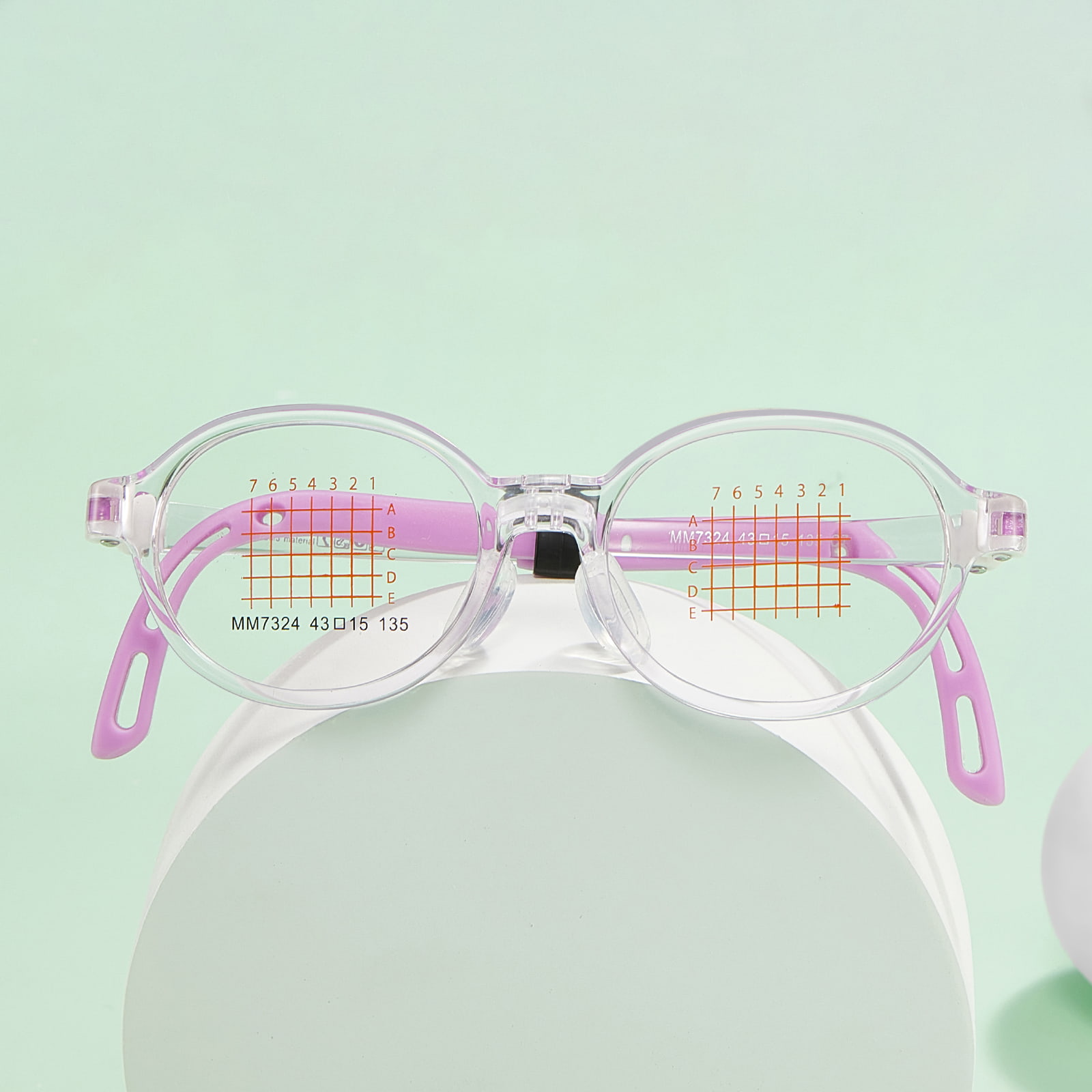MM7324 Unzerbrechliche EMS-Brille mit verstellbaren Bügeln