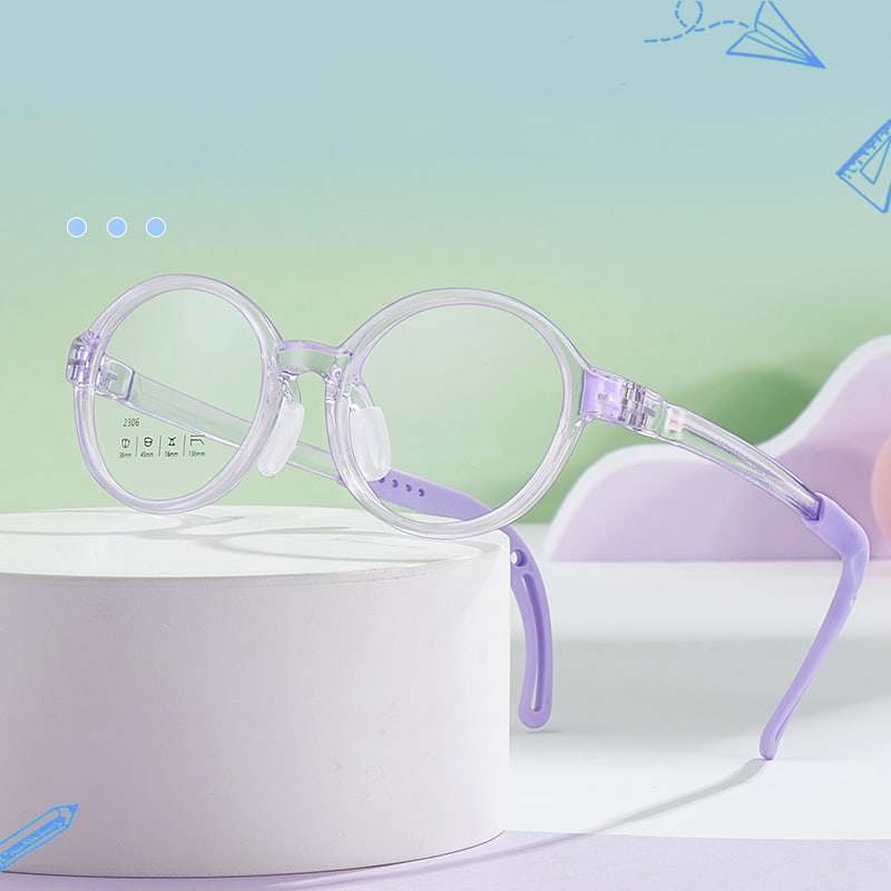 2306 Hohlbrille mit passendem Brillenseil, Anti-Verlust-Nasenpads aus weichem Silikon