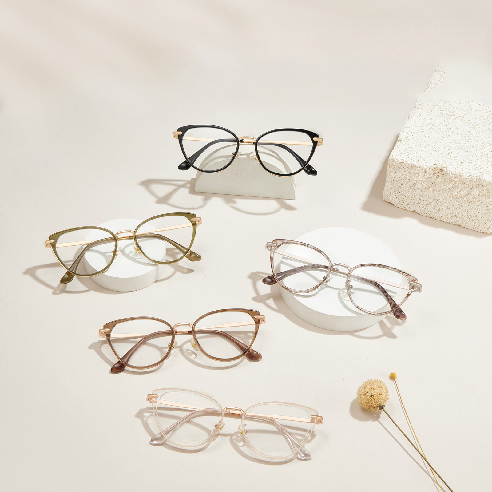 S11916 Goldkleber-Metallrand-Anti-Blaulicht-Brille