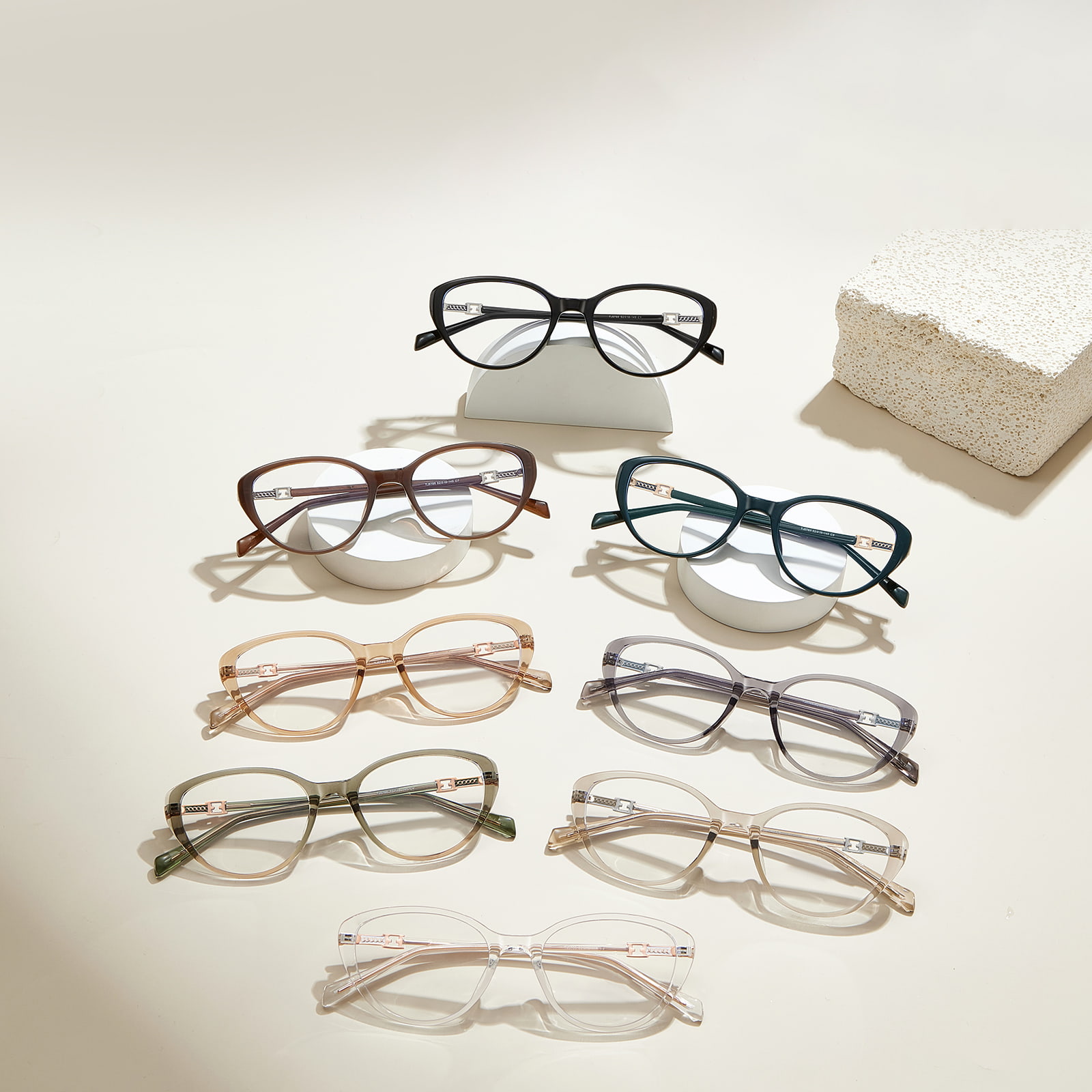 TJ5786 Anti-Blaulicht-Brille mit verbreitertem Schmetterlingsrahmen