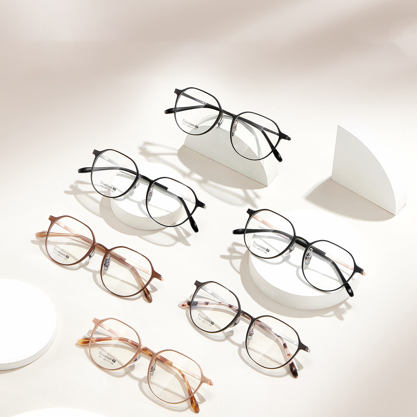 2451 Einteilige, kratzfeste Lesebrille aus Aluminium und Magnesium