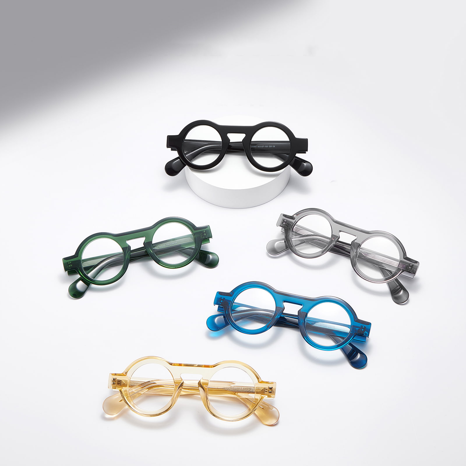 RD29001 Rock Kleine Acetatbrille mit rundem Rahmen