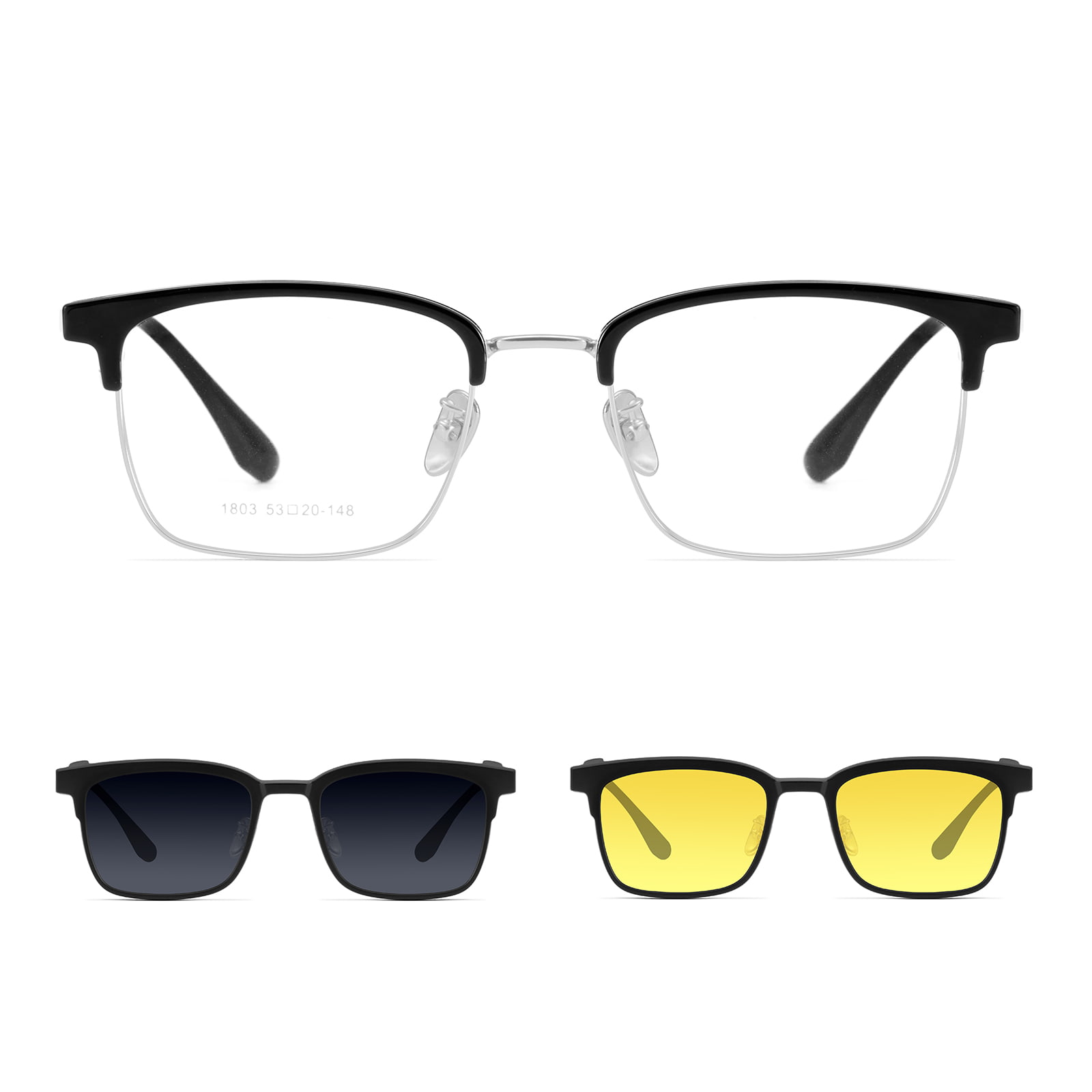 1803 Driving Myopia Sonnenbrille Starkes 3-in-1-Magnetset