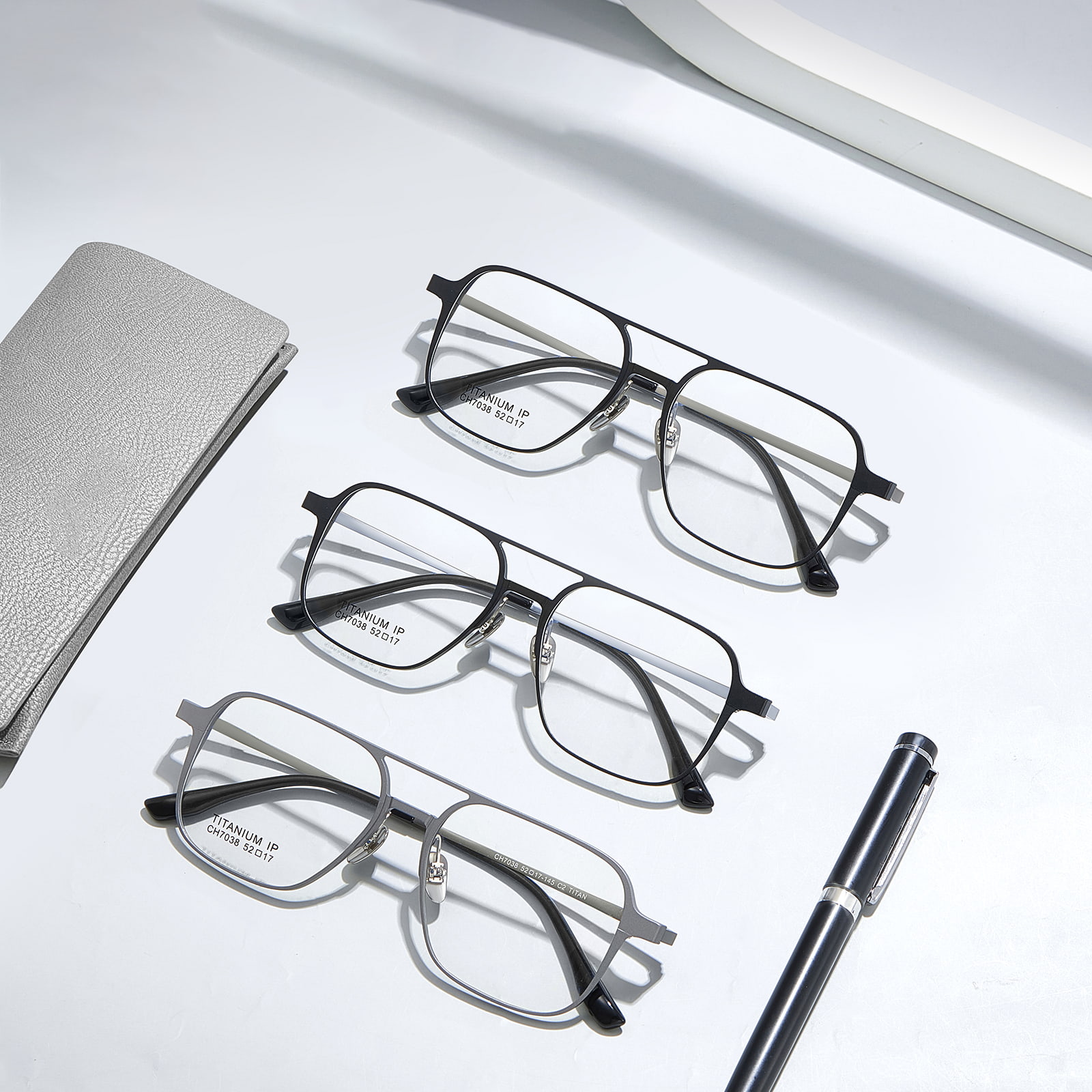CH7038 Aluminium-Magnesium-Doppelstrahl-Drei-in-Eins-Sonnenbrille mit magnetischer Myopie-Polarisation