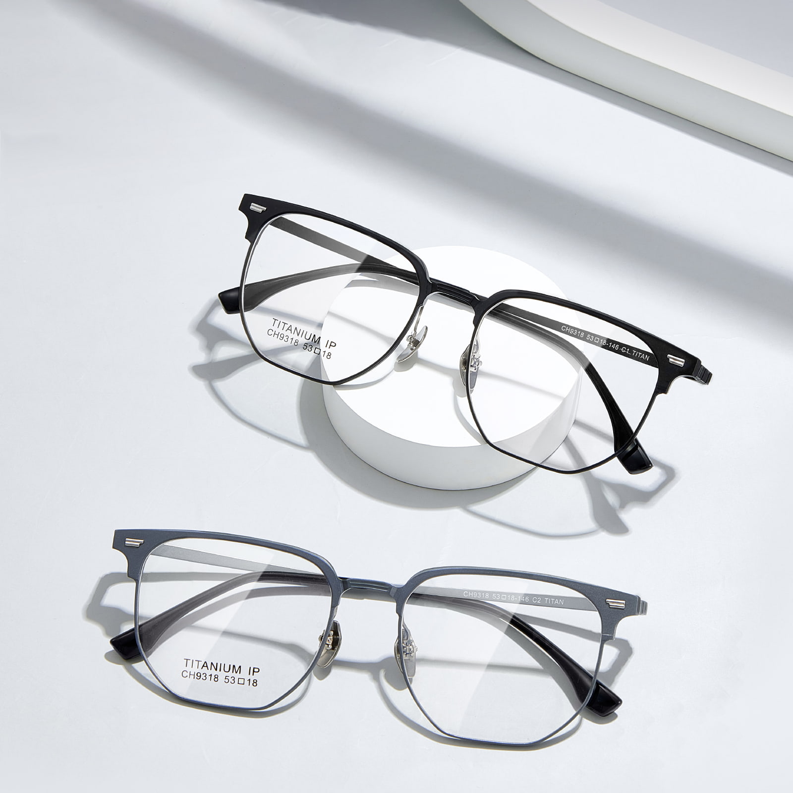 CH9318 Polygonale Great-Wall-Spiegel-Drei-in-Eins-Magnetsonnenbrille