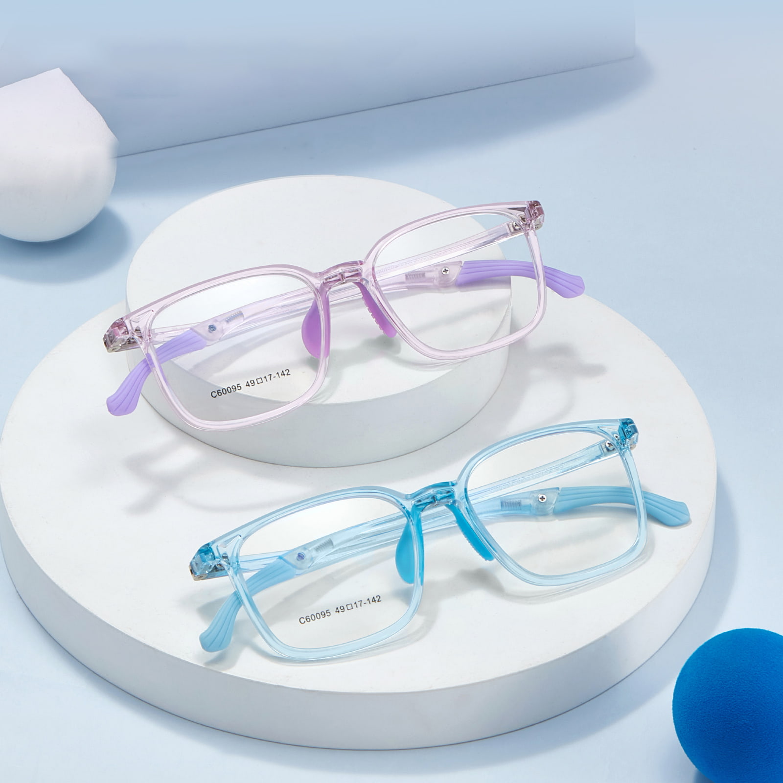 60095 Verschleißfeste, in vier Winkeln verstellbare Sportbrille