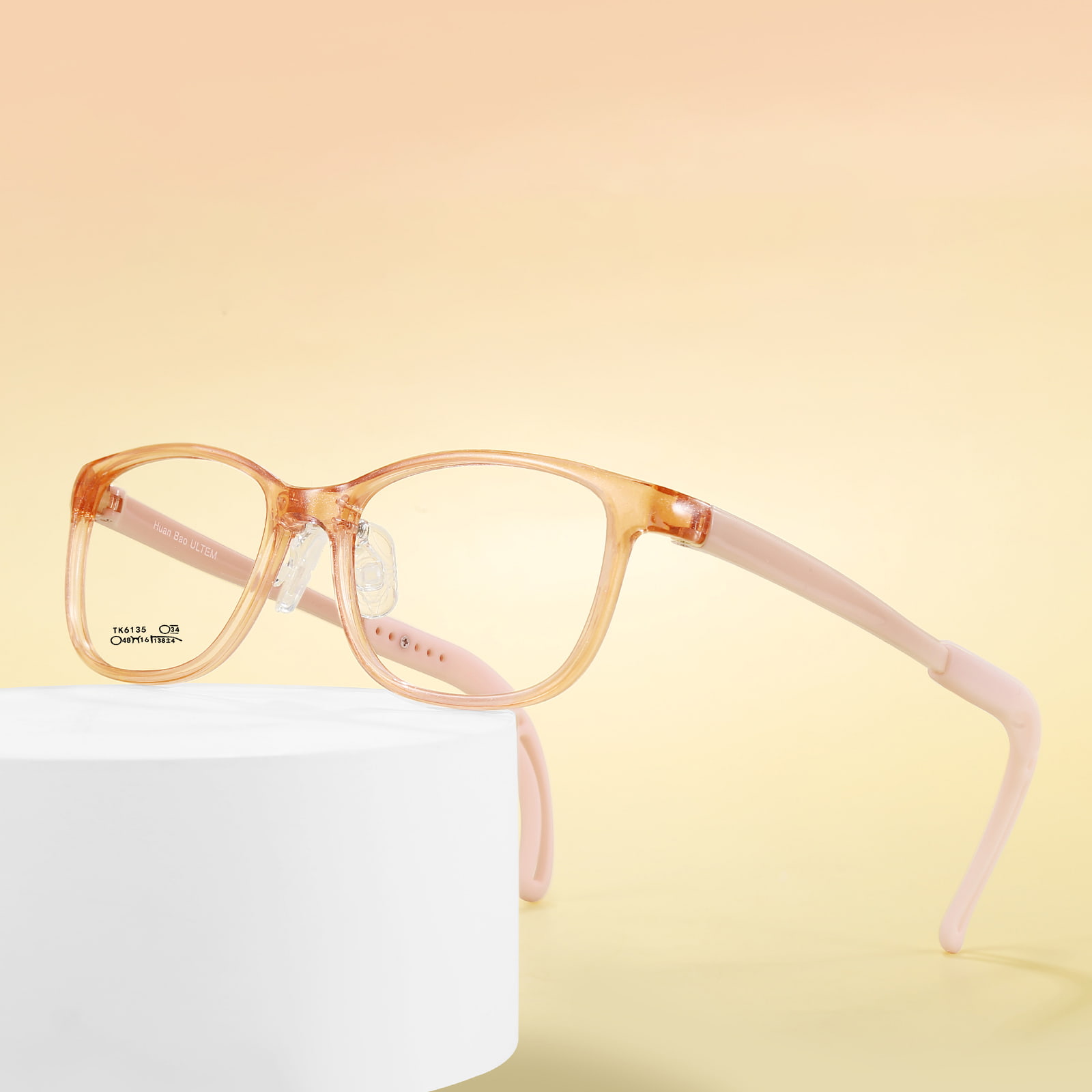 TK6135 Bunte Silikon-Fußabdeckung, druckfreie Kinderbrille