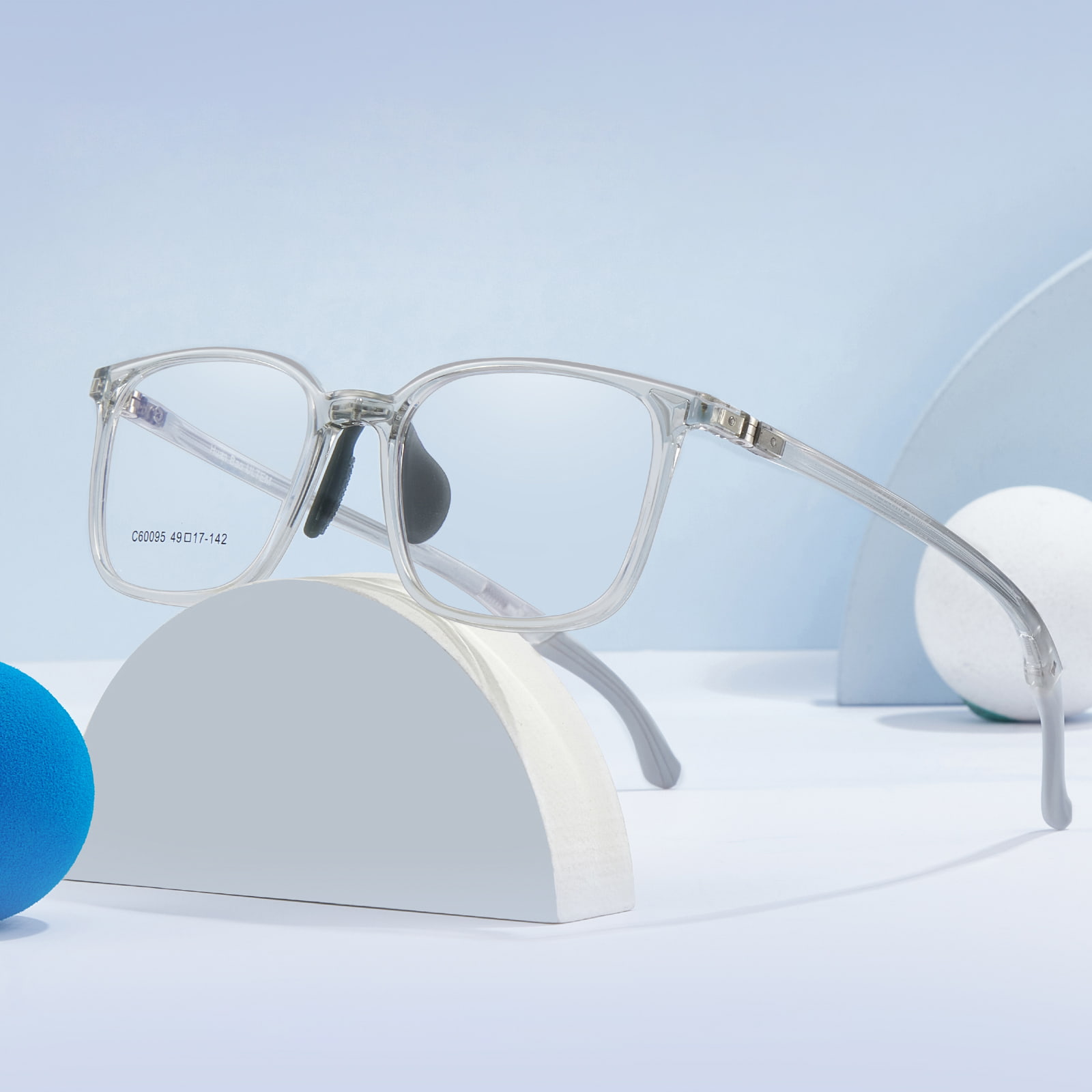 60095 Verschleißfeste, in vier Winkeln verstellbare Sportbrille