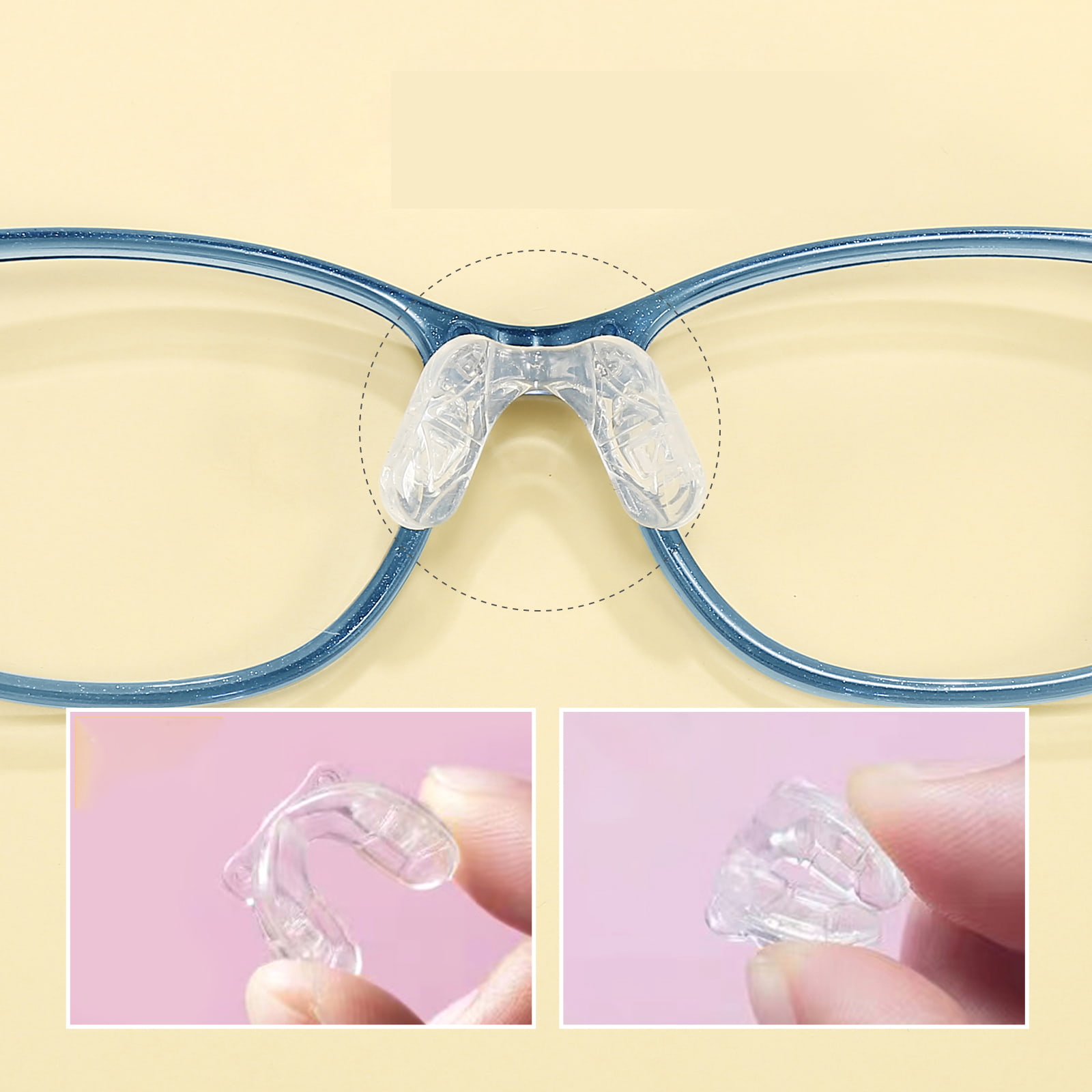 TK6135 Bunte Silikon-Fußabdeckung, druckfreie Kinderbrille