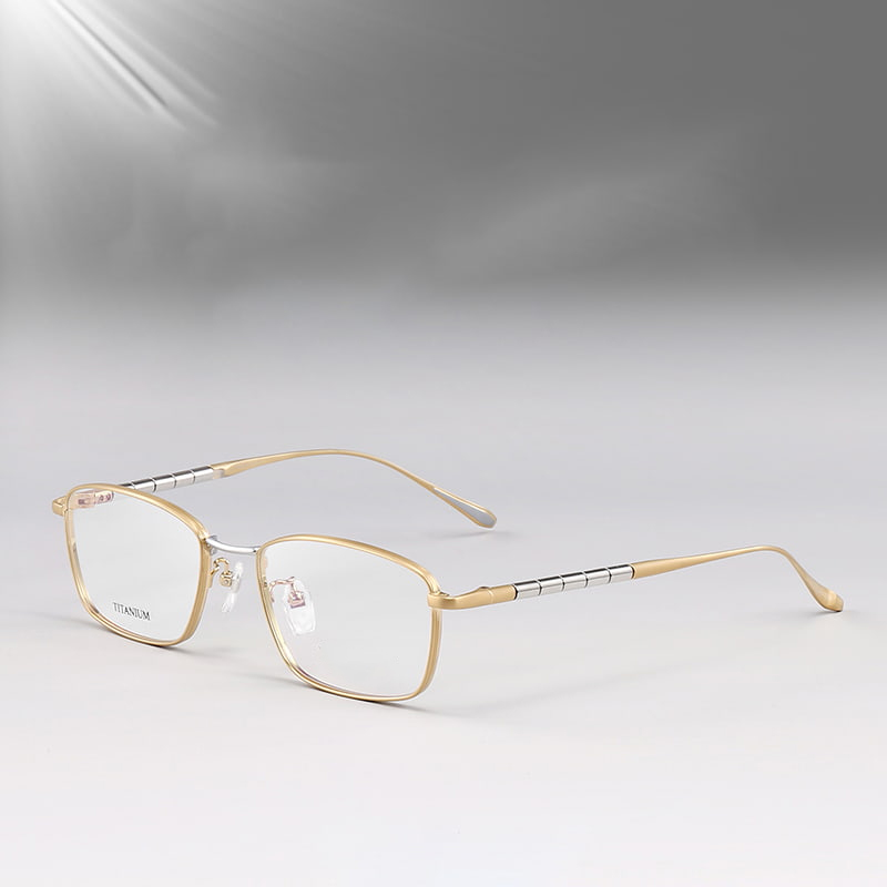 S9072 Runde Bamboo Elite-Brille aus reinem Titan